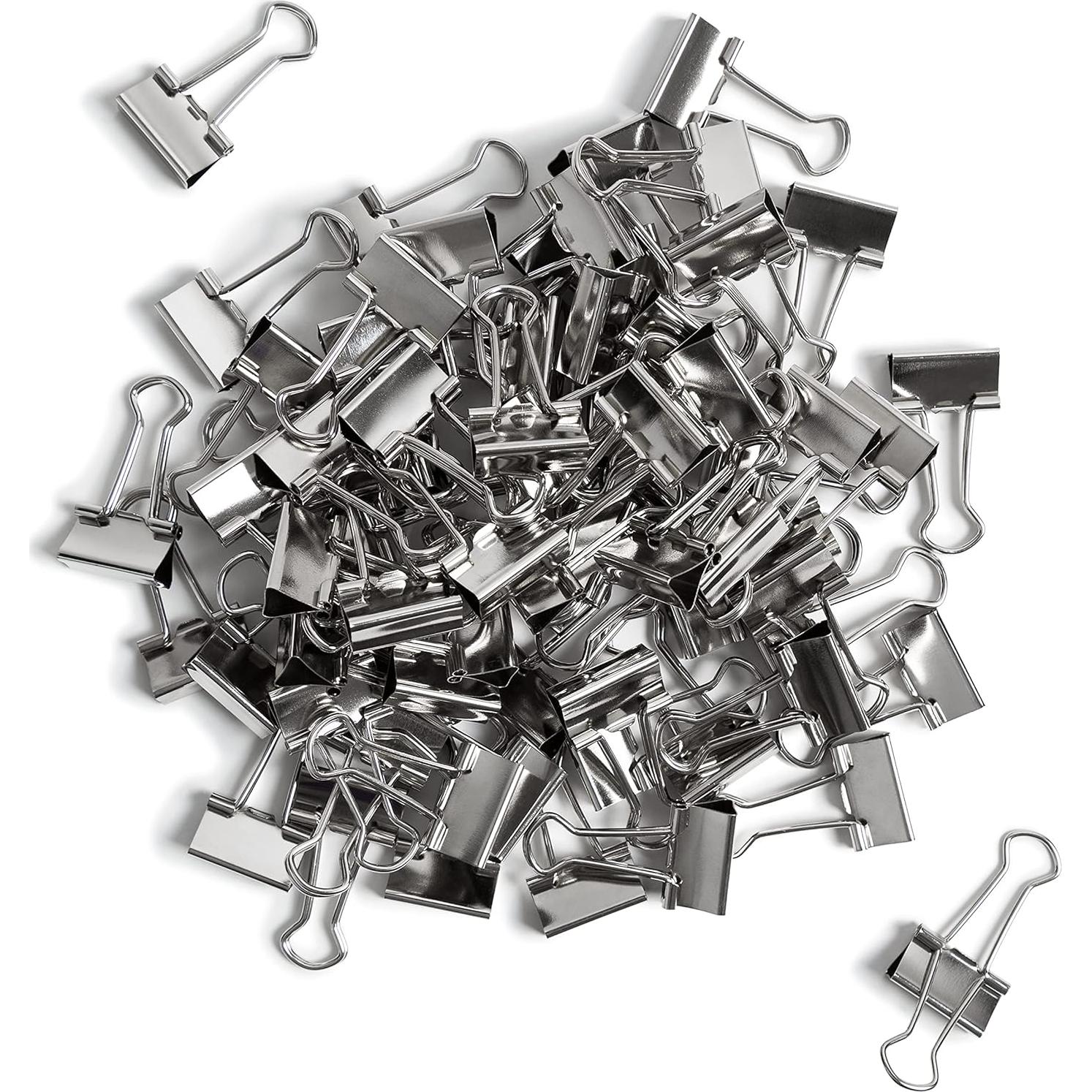 Clips de Carpeta Pequeños U Brands Plata 19mm 72 Unidades