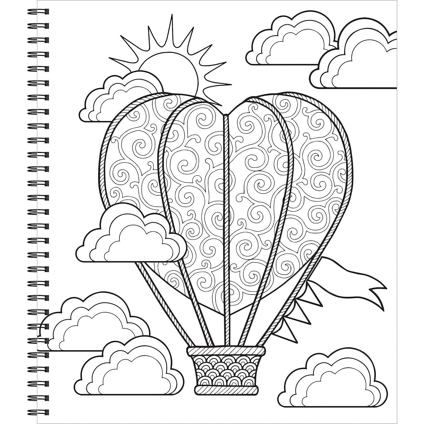 Large Print Easy Color & Frame - Stress Free (Adult Coloring Book)