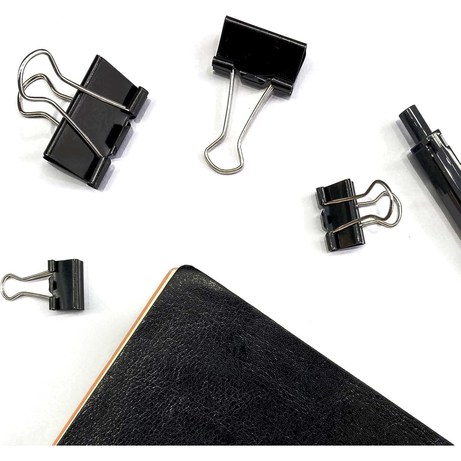 120 Clips de Carpeta de Metal Ykimok, 4 Tamaños Variados