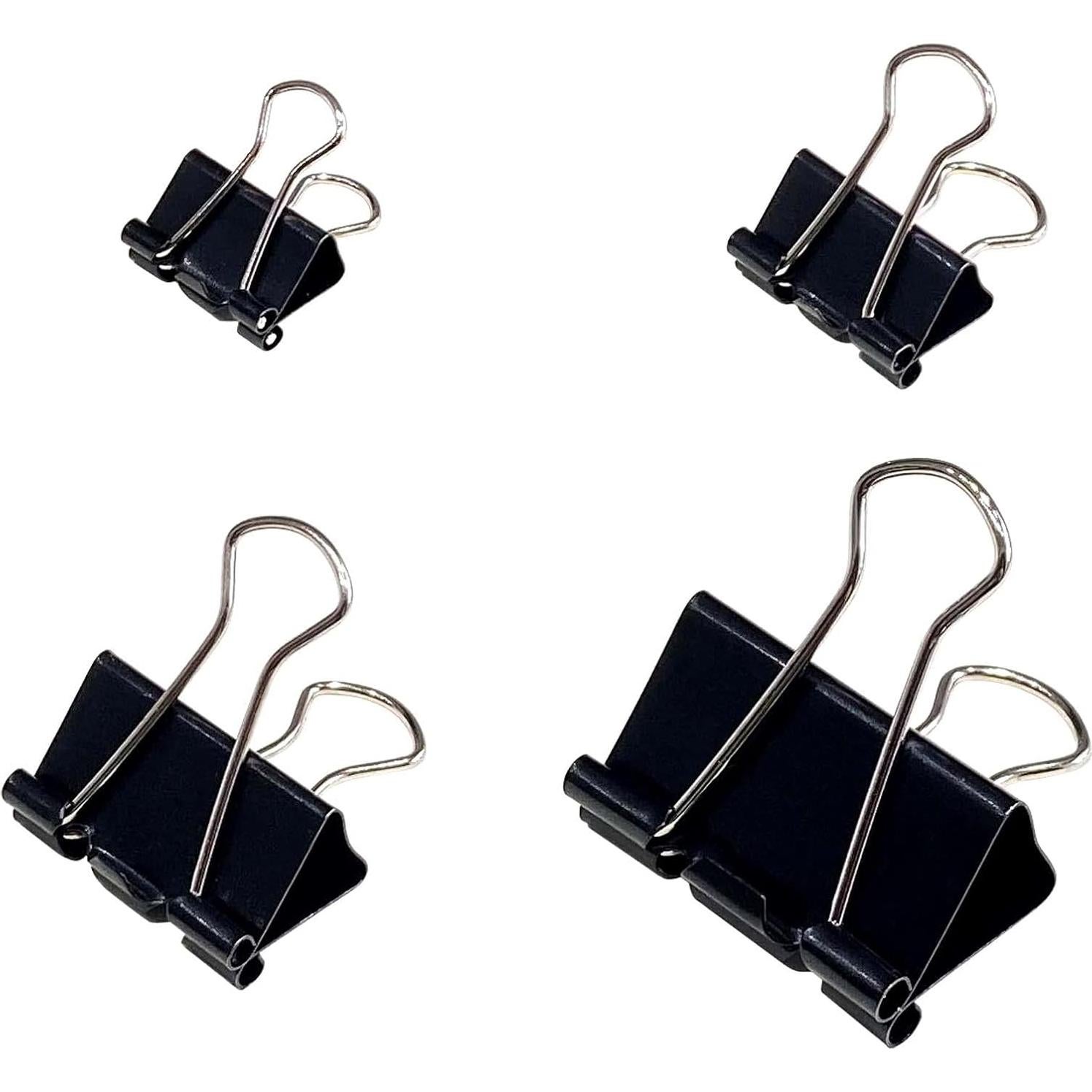 120 Clips de Carpeta de Metal Ykimok, 4 Tamaños Variados