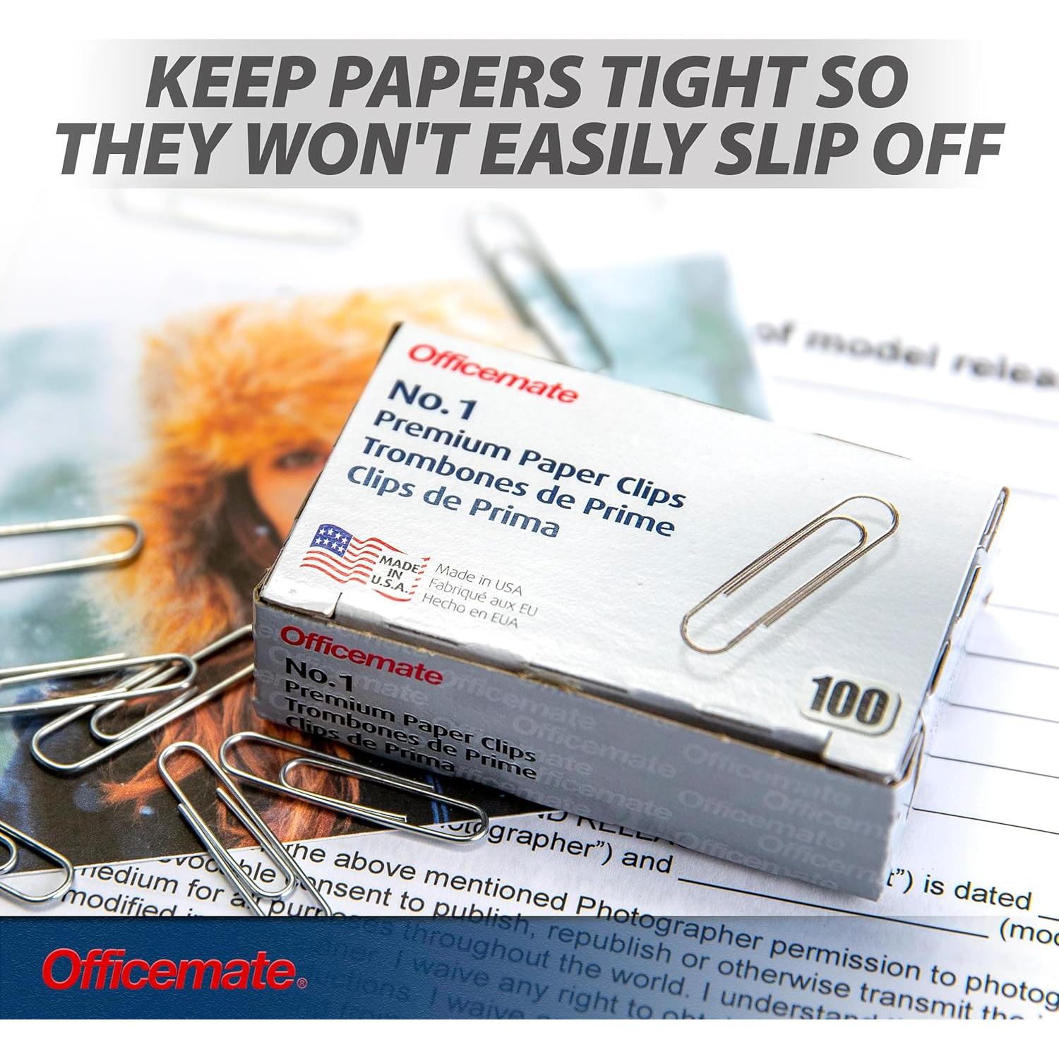 Grapas Premium #1 Officemate, 1000 Grapas en 10 Cajas