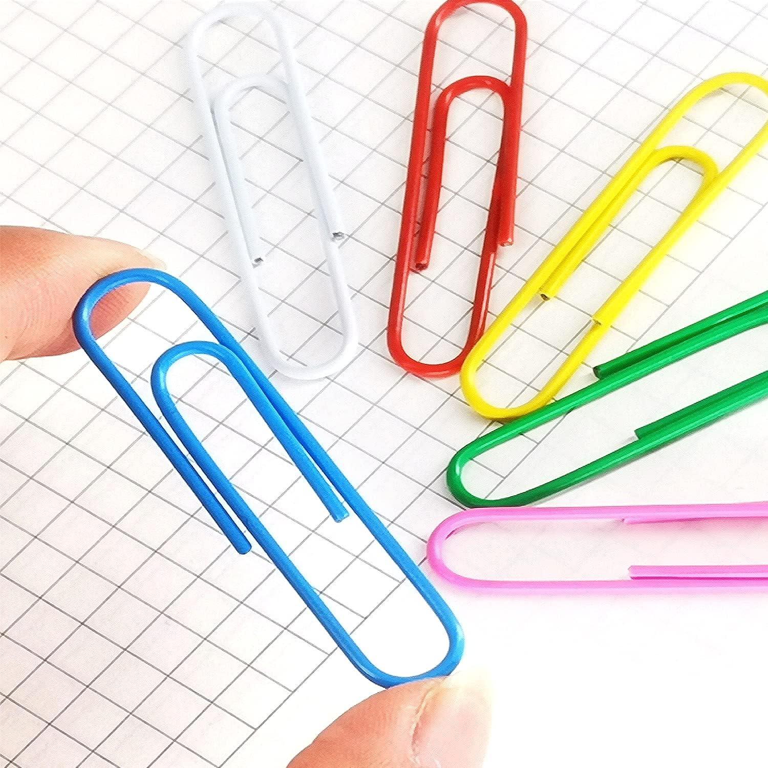 Clips de Papel Grandes AnutriON 100 Pcs 50mm Colores Asortidos