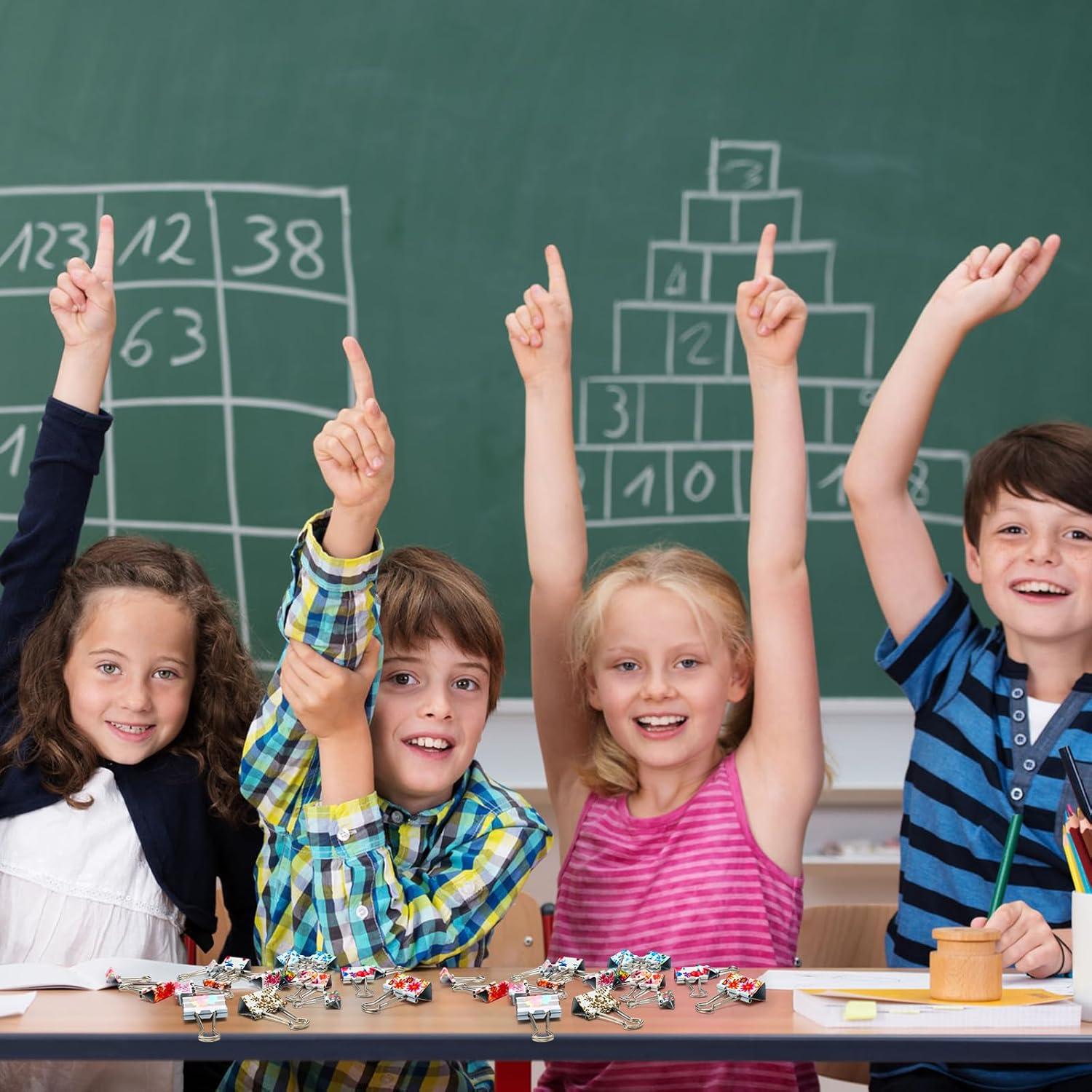 Pinzas de Carpeta Cholemy 112 Pcs Coloreadas 1.9-3.2 cm