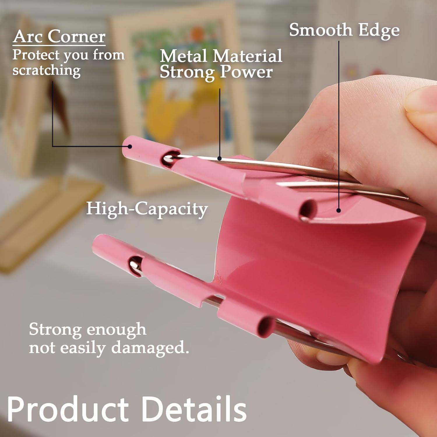 Clips de Carpeta Jumbo Ykimok 60 mm Paquete de 12 Colores