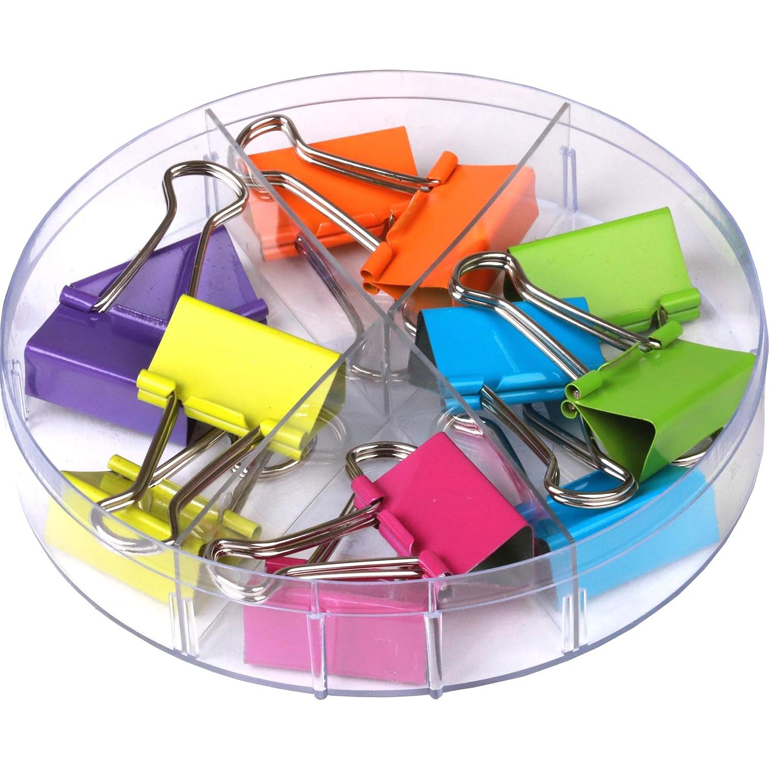 Clips de carpeta Office Style 32mm - 12 piezas colores surtidos