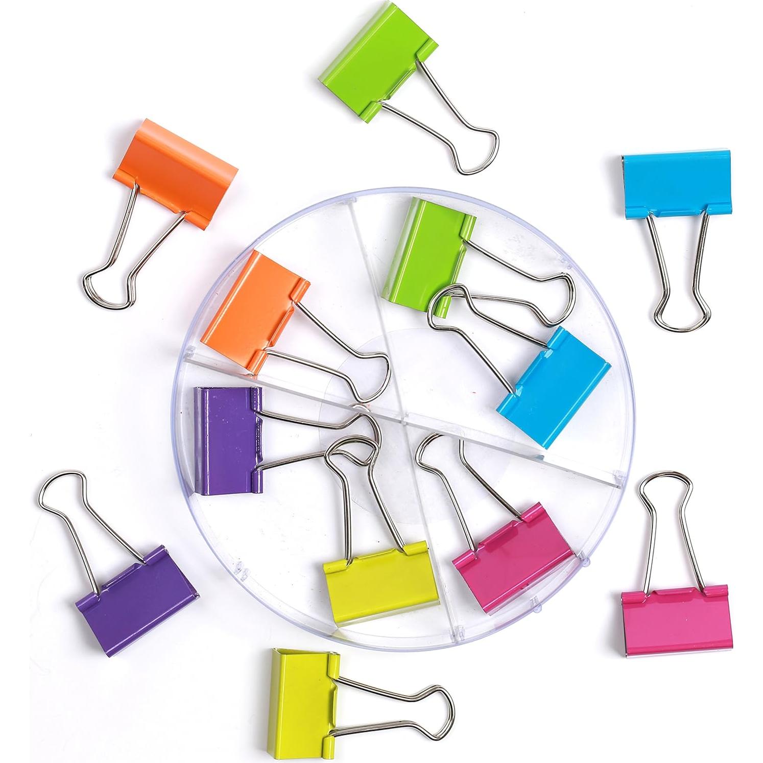 Clips de carpeta Office Style 32mm - 12 piezas colores surtidos