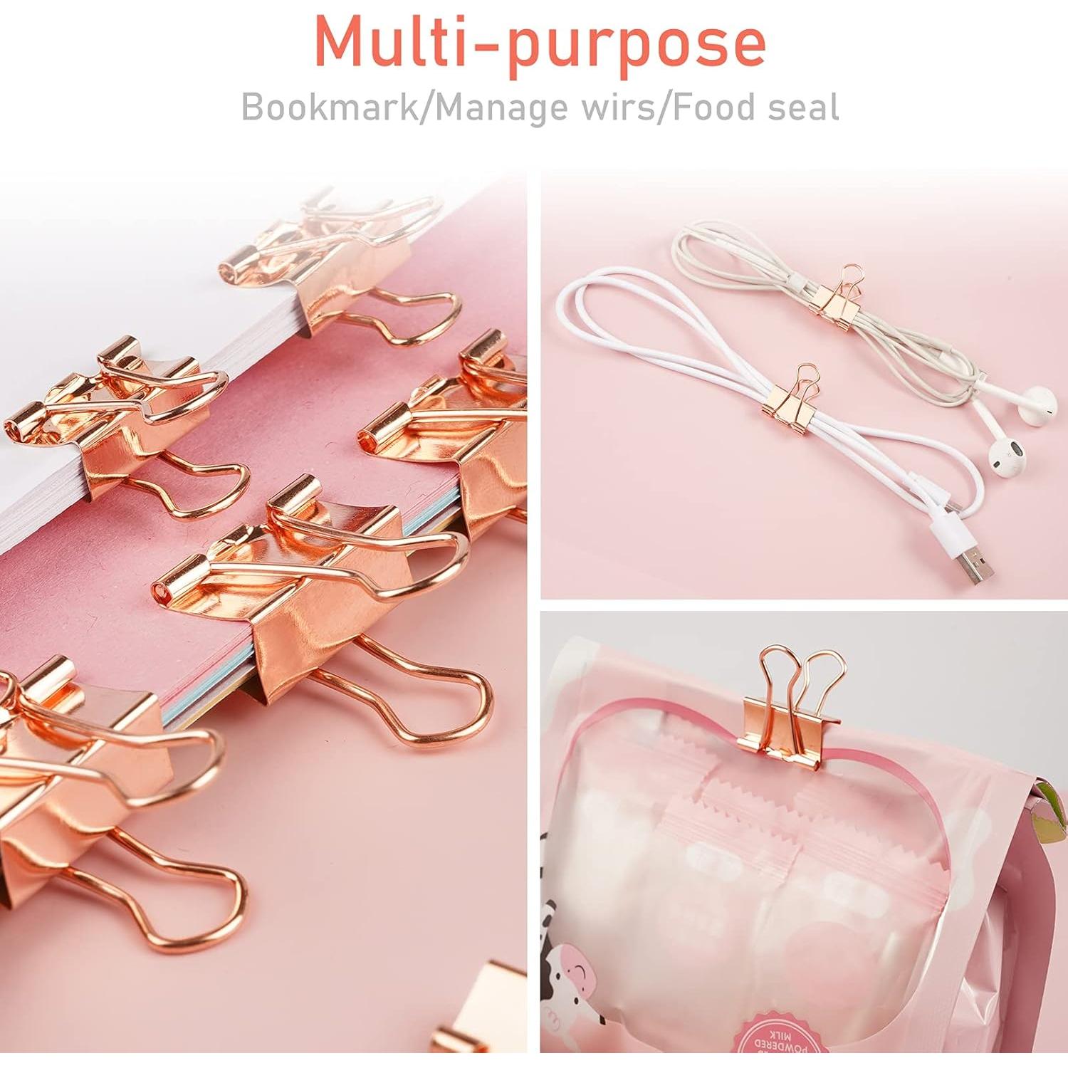 Juego de Suministros de Oficina DANRONG 97 Piezas Oro Rosa