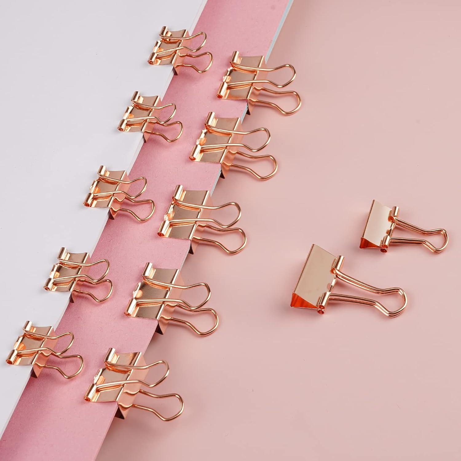 Juego de Suministros de Oficina DANRONG 97 Piezas Oro Rosa