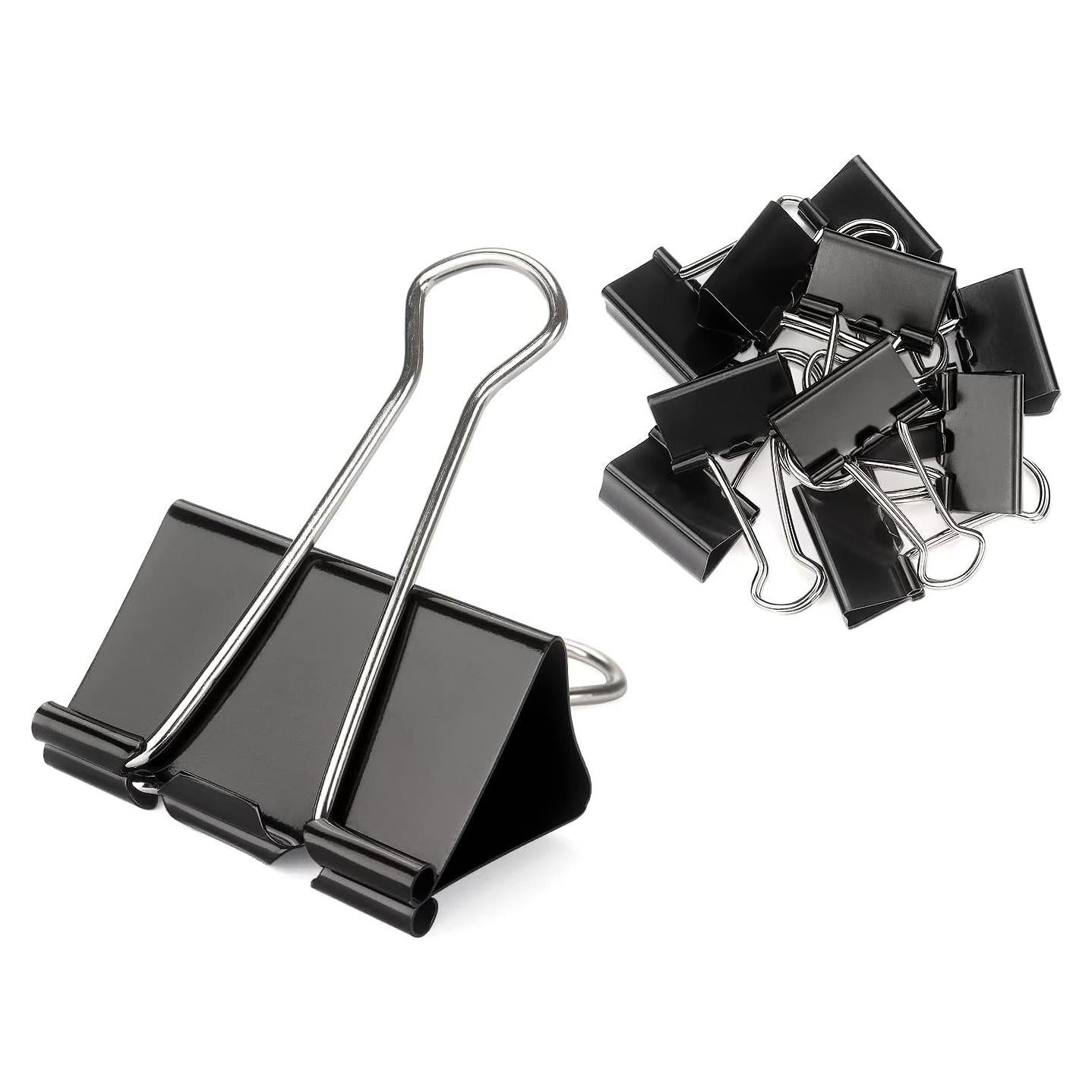 Clip de Carpeta ZZTX Pequeño 2.54 cm Acero Templado Paquete 36