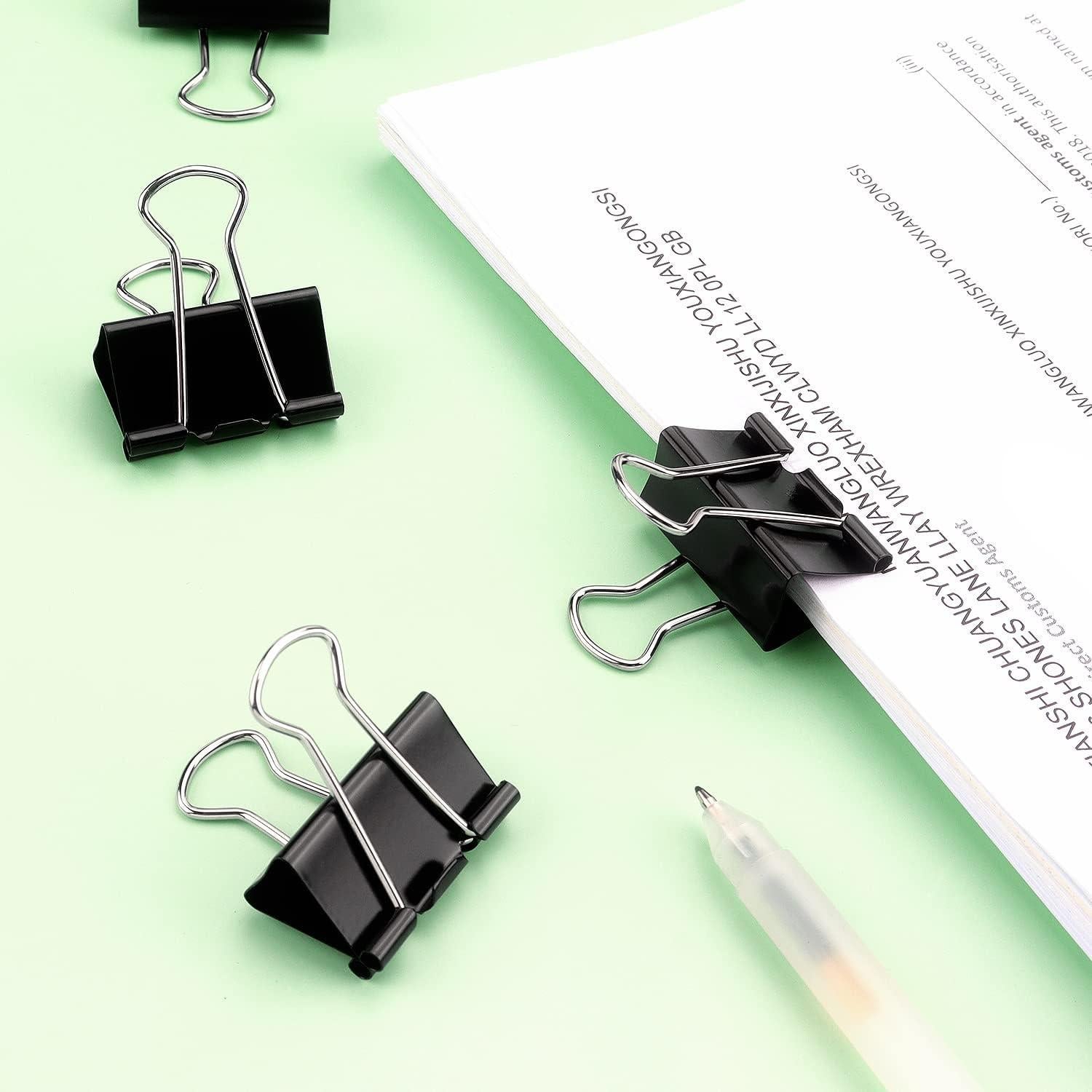 Clip de Carpeta ZZTX Pequeño 2.54 cm Acero Templado Paquete 36