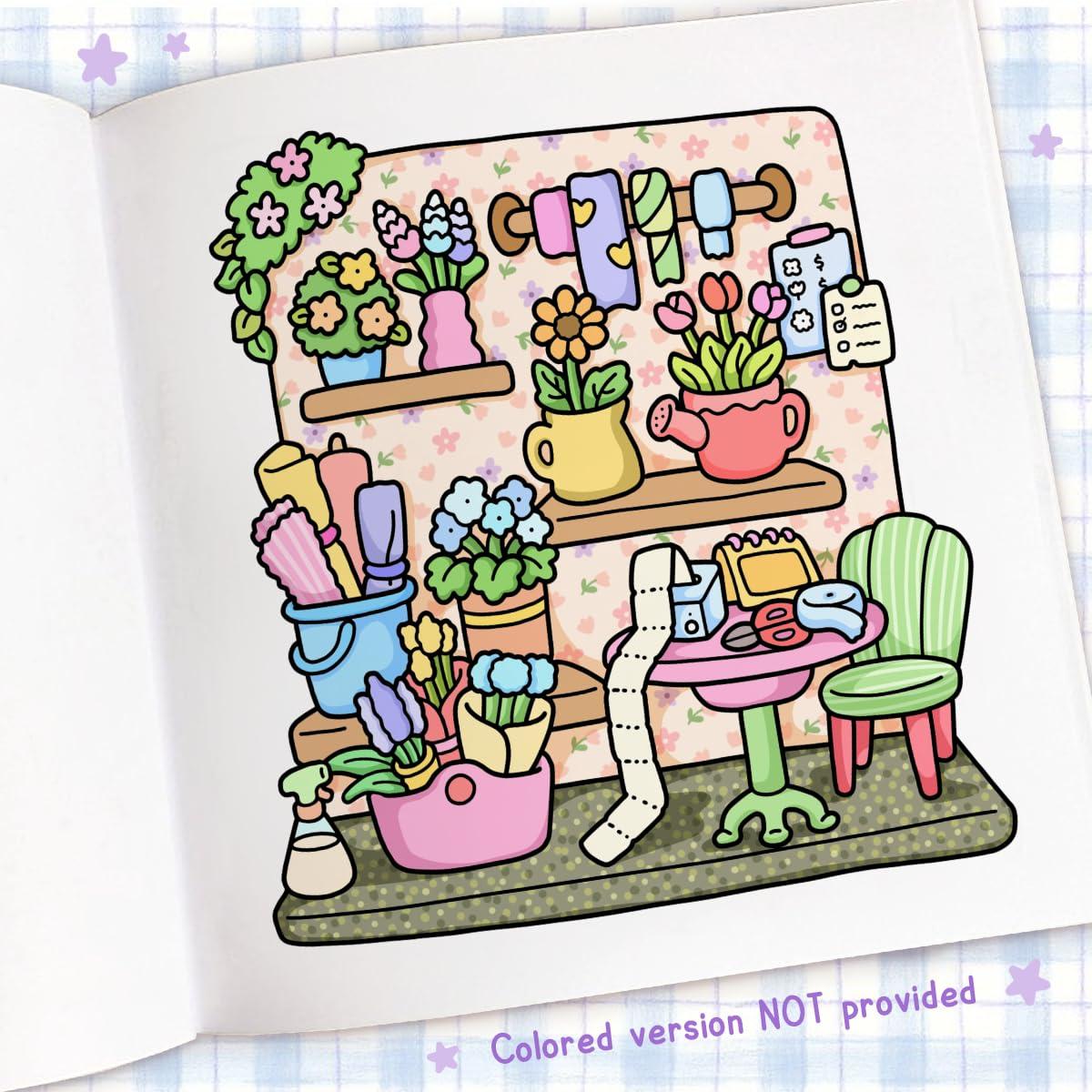 Cozy Corner: Coloring Book for Adults and Kids (Cozy Spaces Coloring)