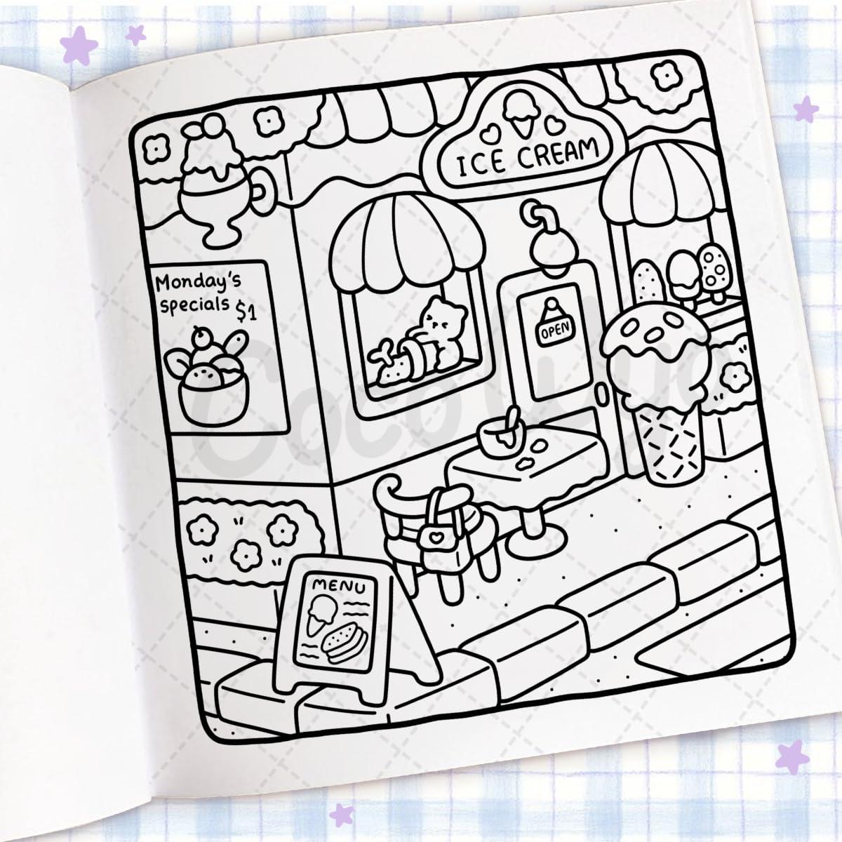 Cozy Corner: Coloring Book for Adults and Kids (Cozy Spaces Coloring)