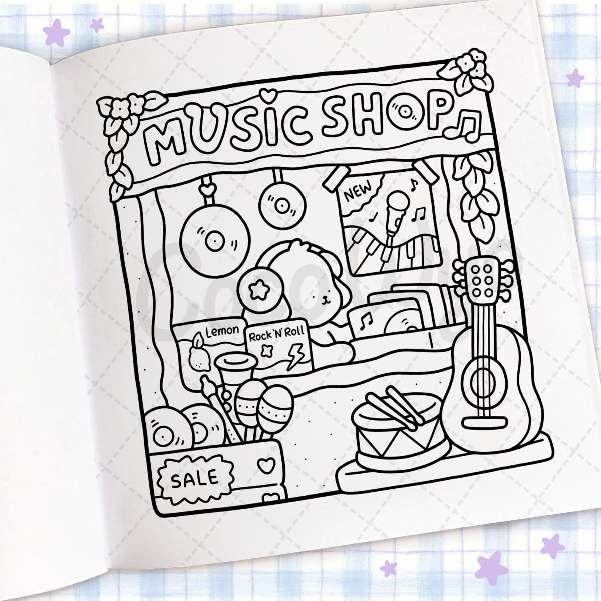 Cozy Corner: Coloring Book for Adults and Kids (Cozy Spaces Coloring)