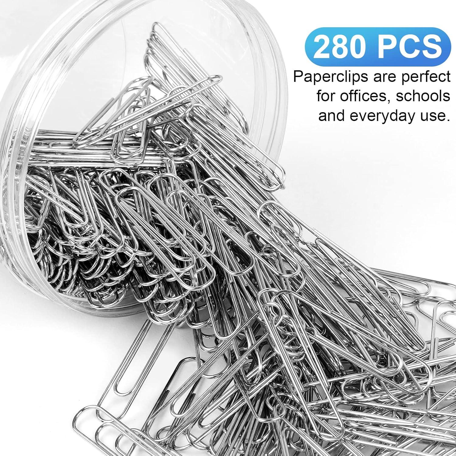 280 Clips de Papel Jumbo Joyberg 50mm Acero Inoxidable