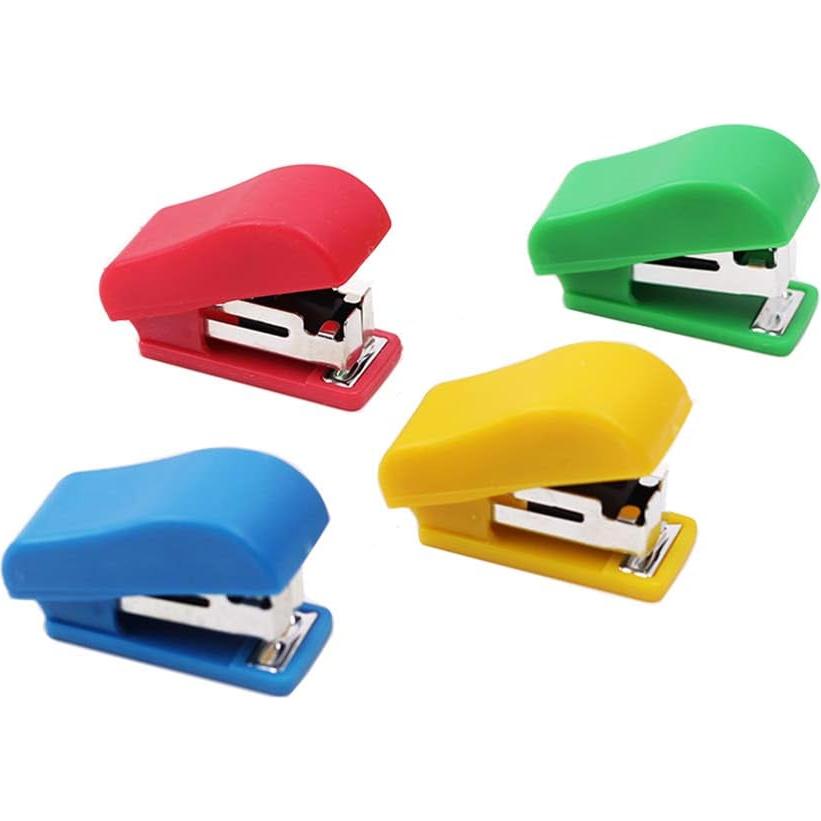 Set de 10 Mini Grapadoras Chneeu con Grapas 10# - Portátil