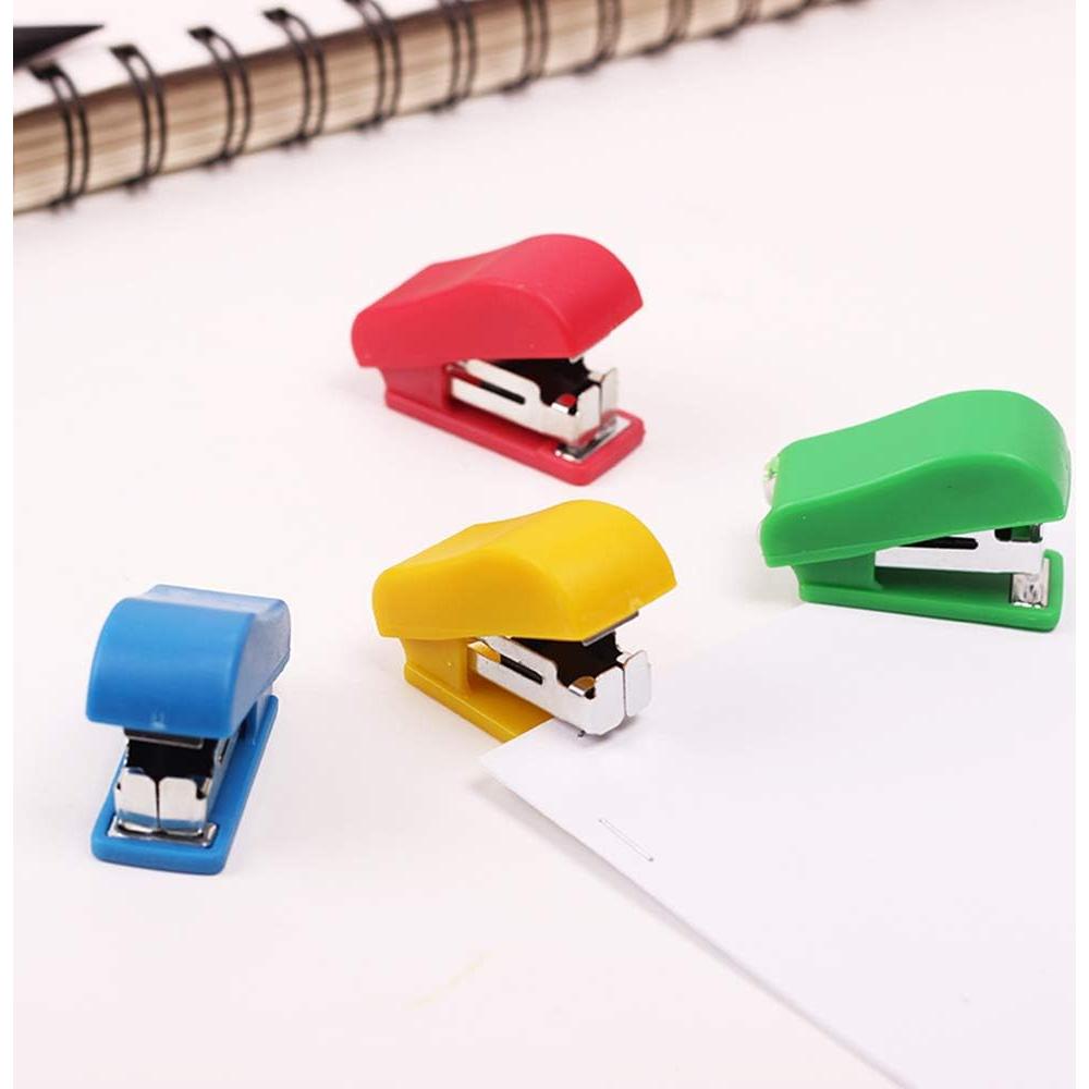 Set de 10 Mini Grapadoras Chneeu con Grapas 10# - Portátil