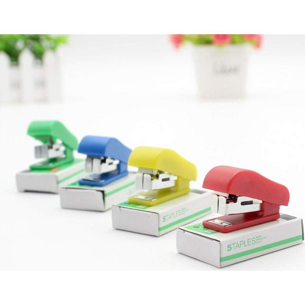 Set de 10 Mini Grapadoras Chneeu con Grapas 10# - Portátil