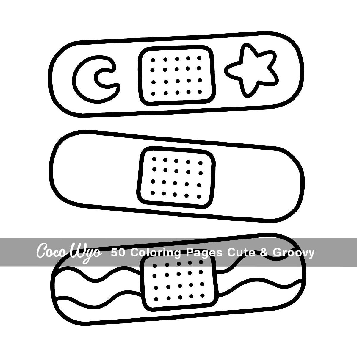 Cute & Groovy: Coloring Book for Adults and Kids, Bold and Easy, Simple and Big Designs for Relaxation Featuring Lovely Things (Bold & Easy Coloring)