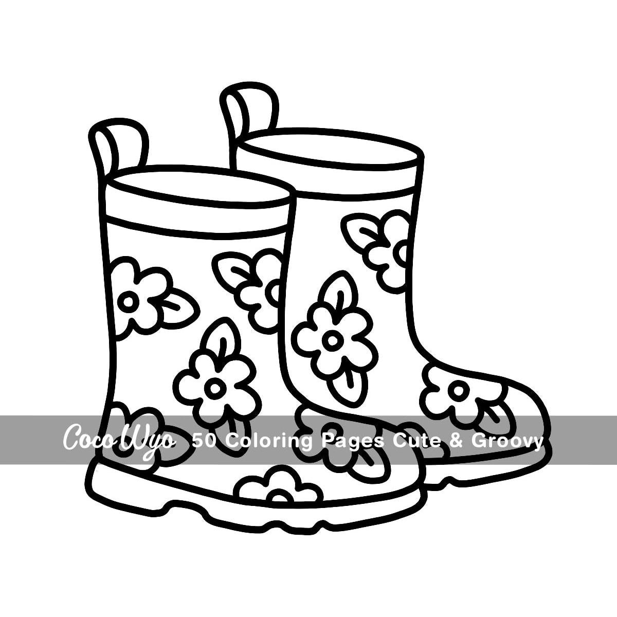 Cute & Groovy: Coloring Book for Adults and Kids, Bold and Easy, Simple and Big Designs for Relaxation Featuring Lovely Things (Bold & Easy Coloring)