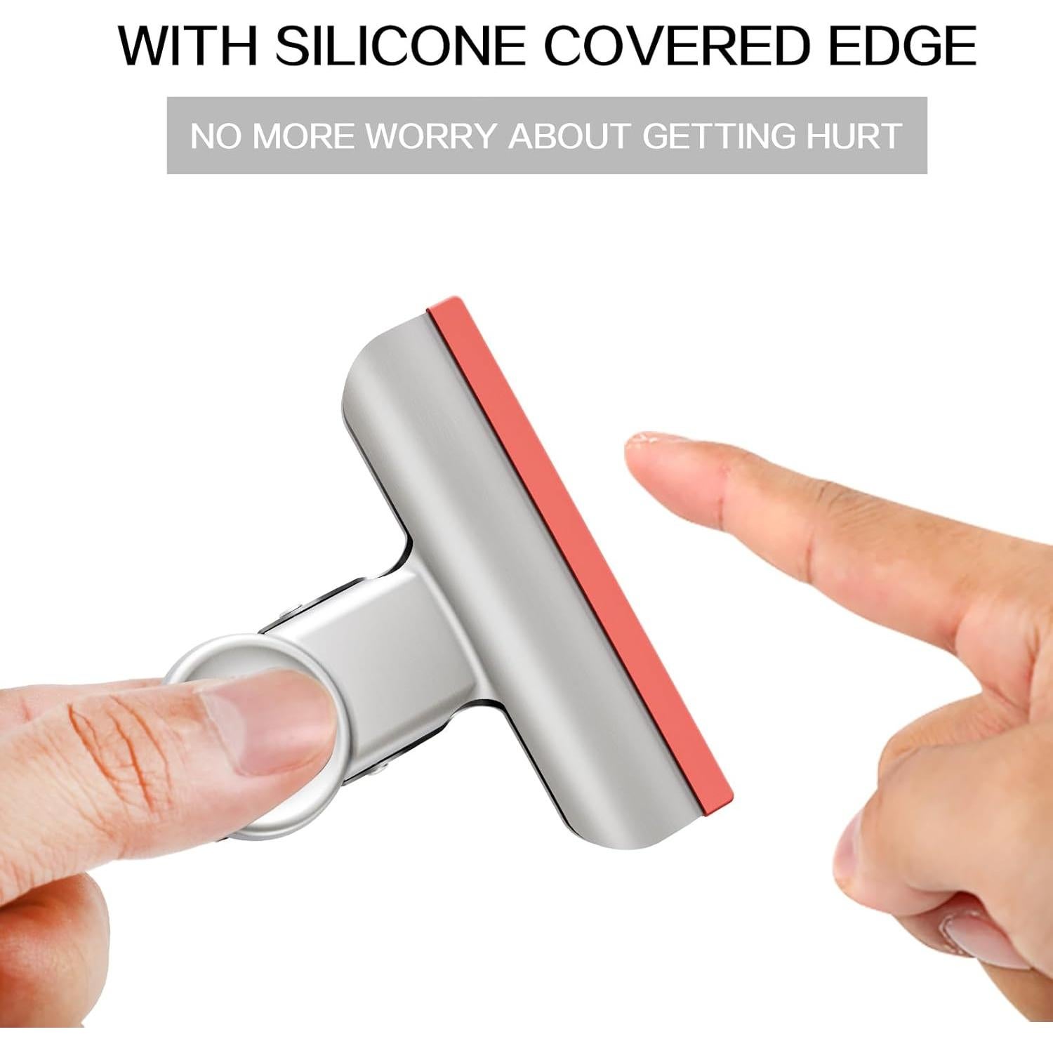 Clips para Bolsas de Comida HOUSE AGAIN 12 Piezas Acero Inoxidable