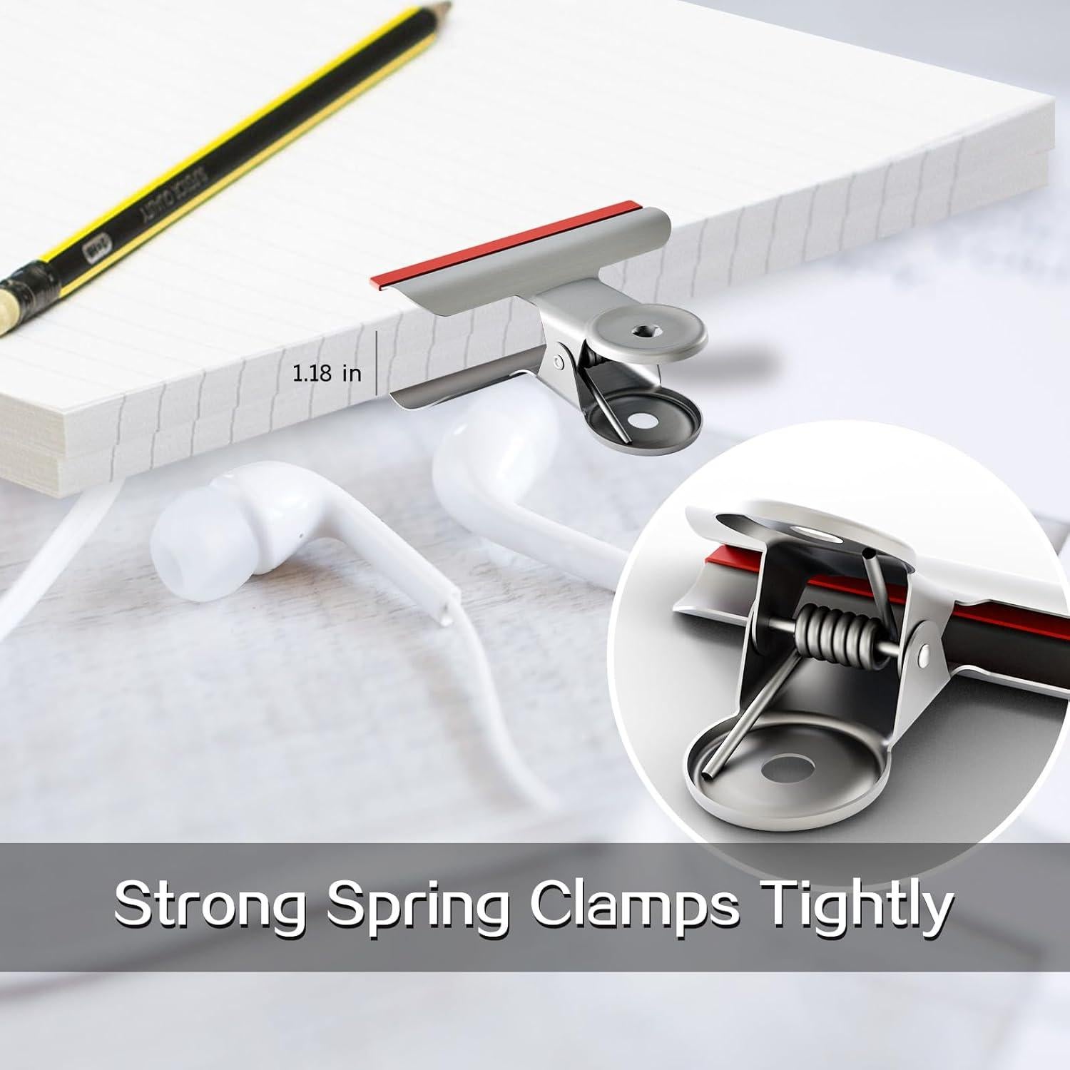 Clips para Bolsas de Comida HOUSE AGAIN 12 Piezas Acero Inoxidable