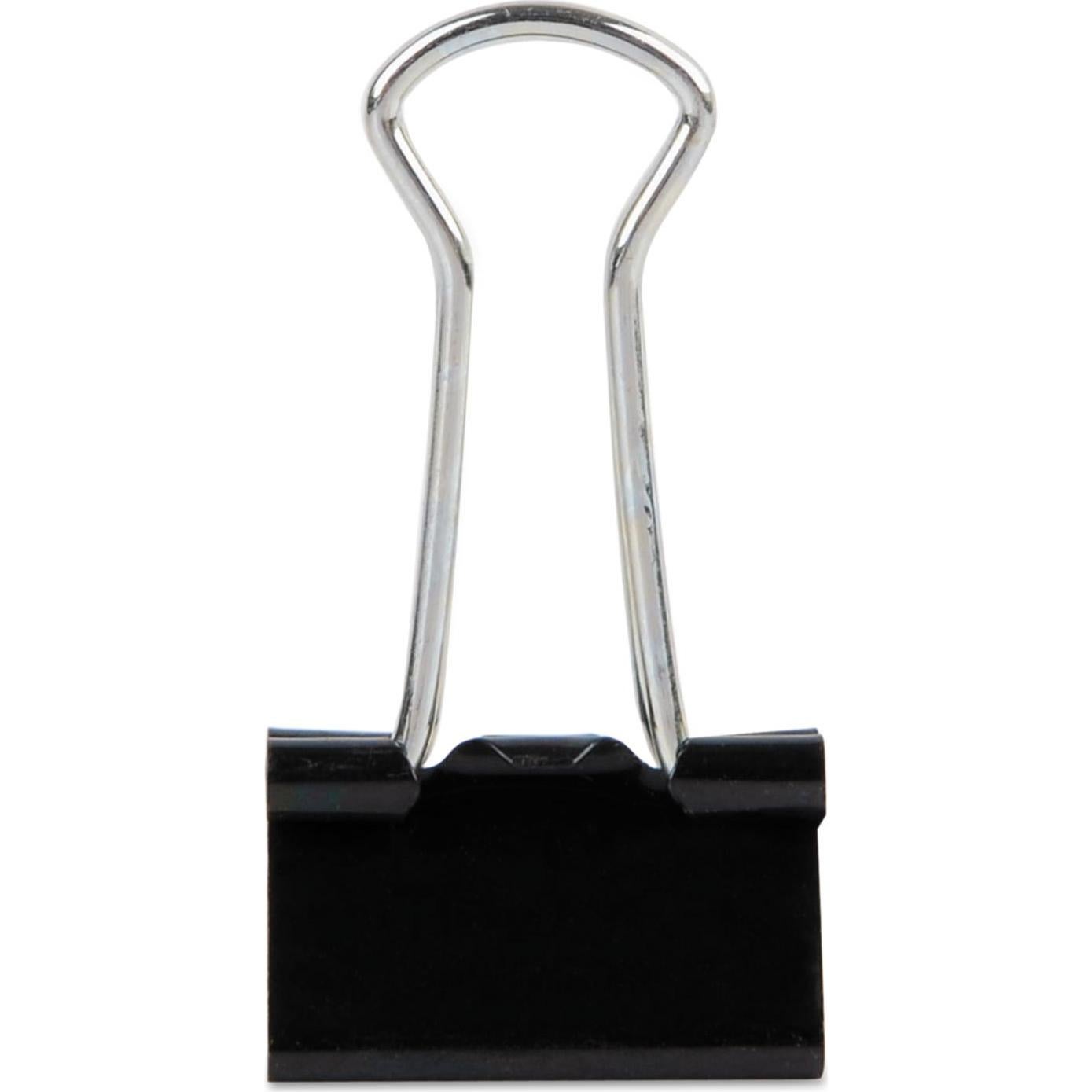 Clip de Carpeta Pequeño Universal Negro Plata 144 Piezas