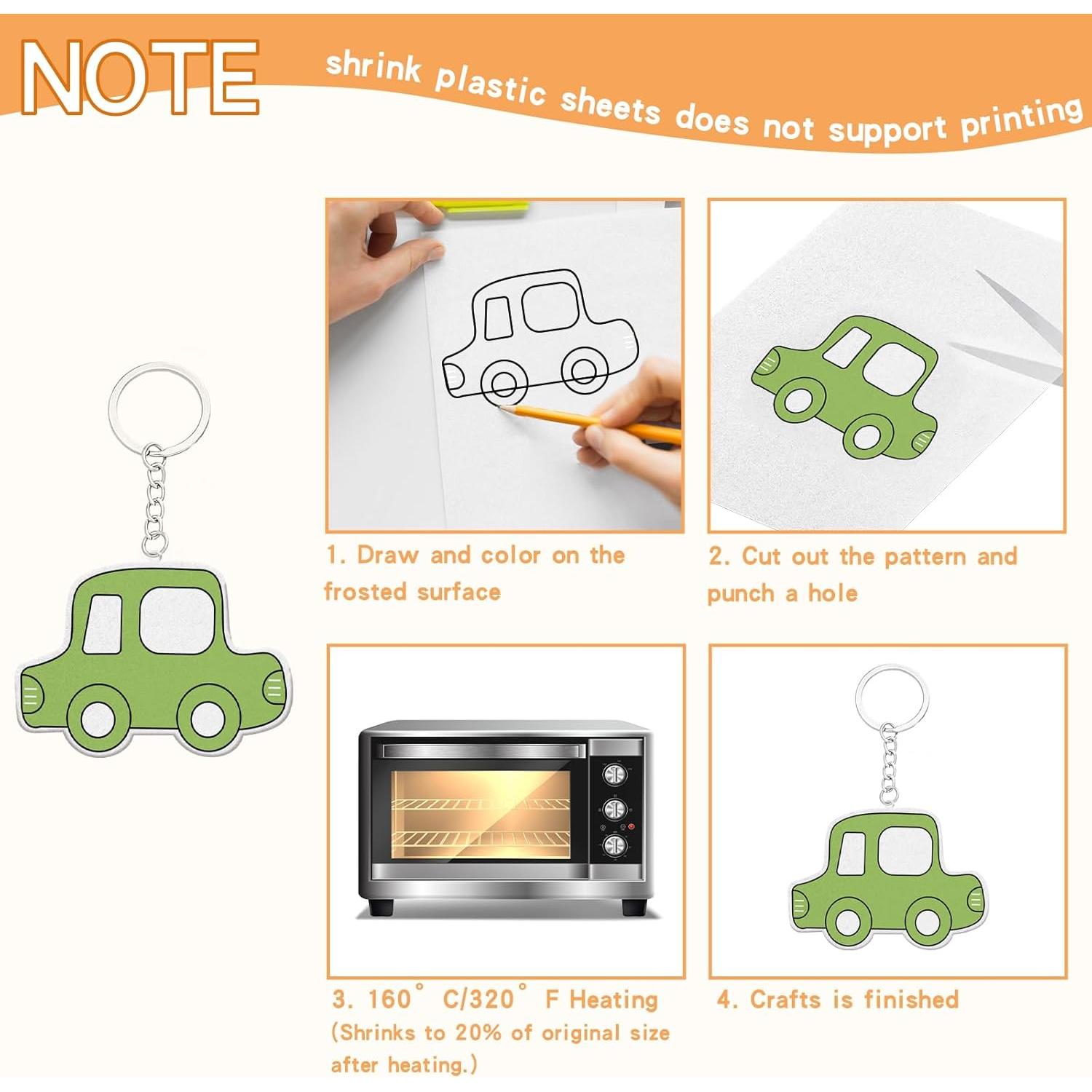 36 Hojas de Plástico Retráctil WHOLGMZY 20x14.5cm Manualidades