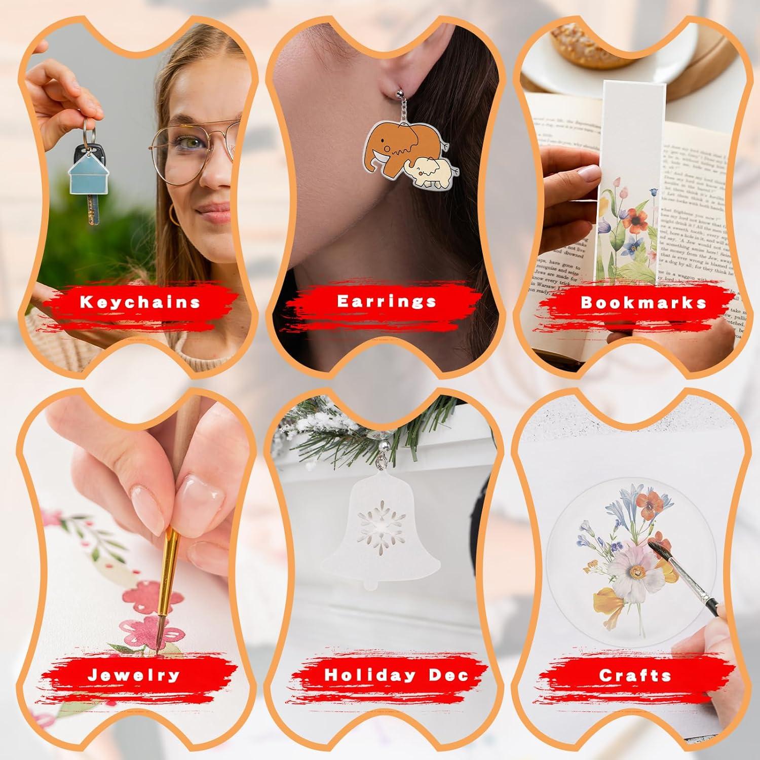 36 Hojas de Plástico Retráctil WHOLGMZY 20x14.5cm Manualidades