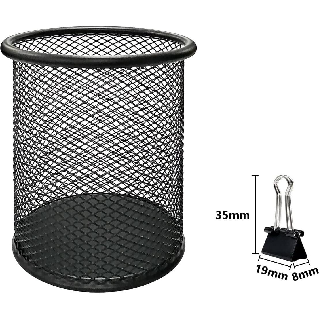 Paquete de 180 Mini Clips de Carpeta DSTELIN 1.9 cm Negro