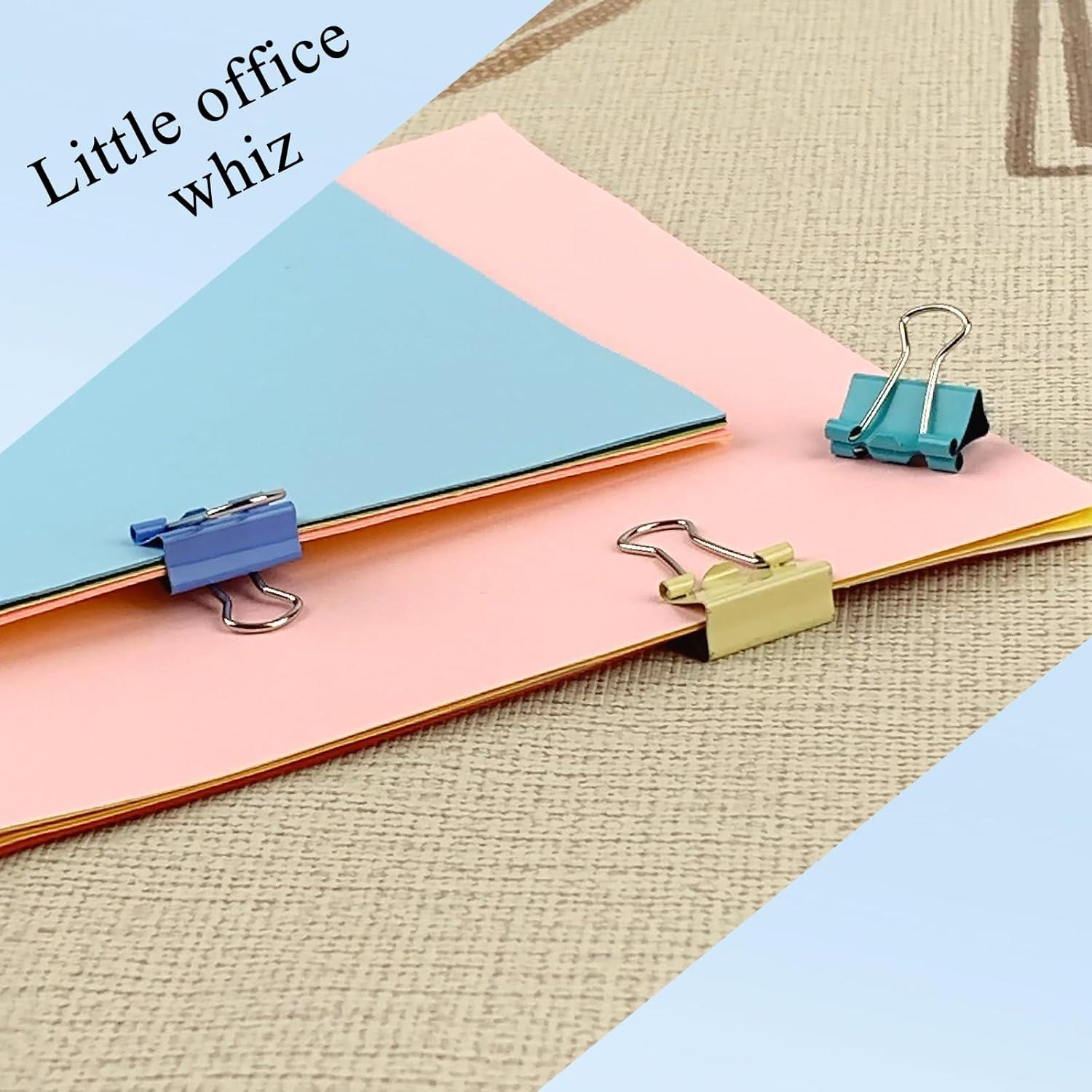 Set de 40 Clips de Carpeta Ykimok 15mm en 4 Colores