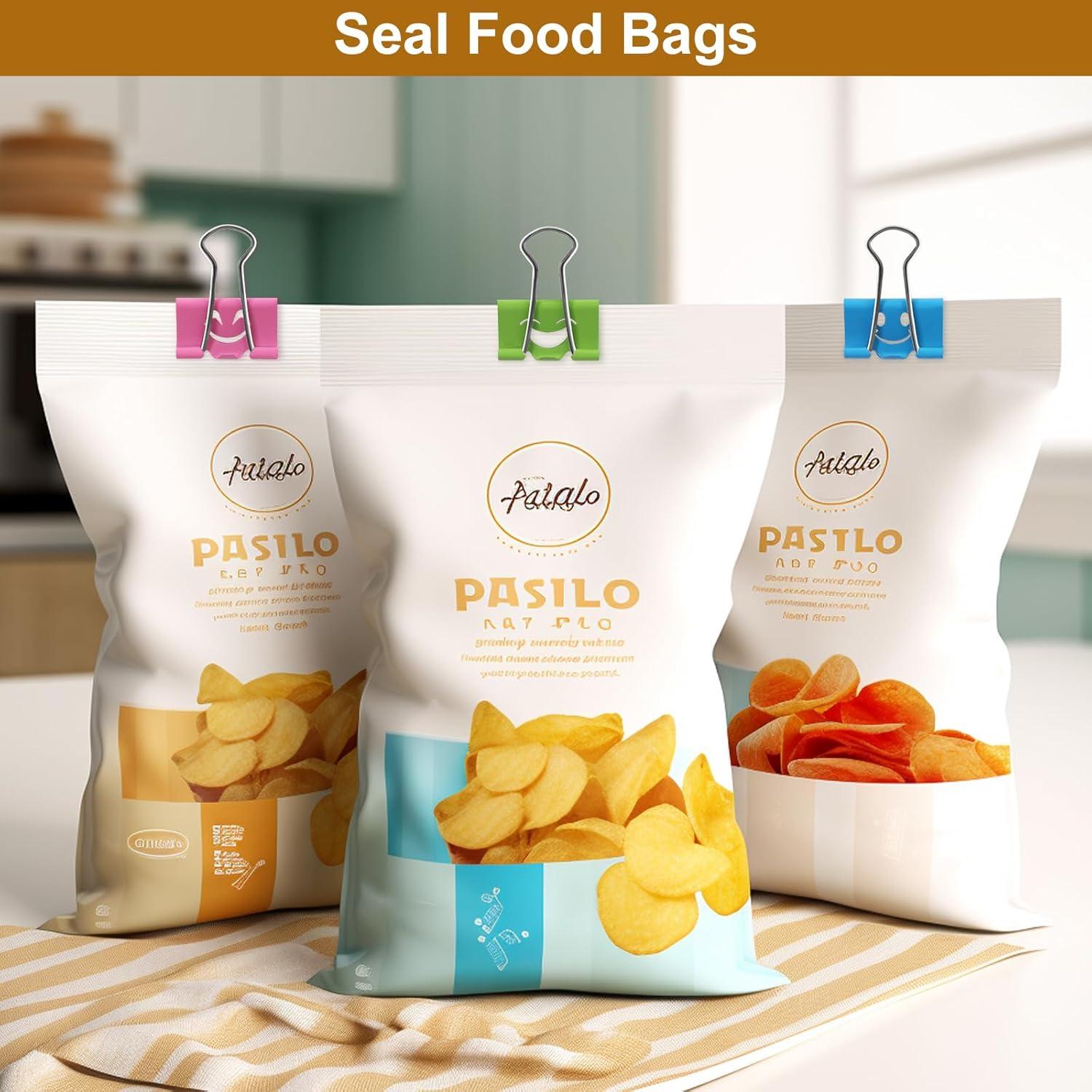 Clips de Papel Sonrientes Coideal - 40 Pcs 19 mm Metálicos