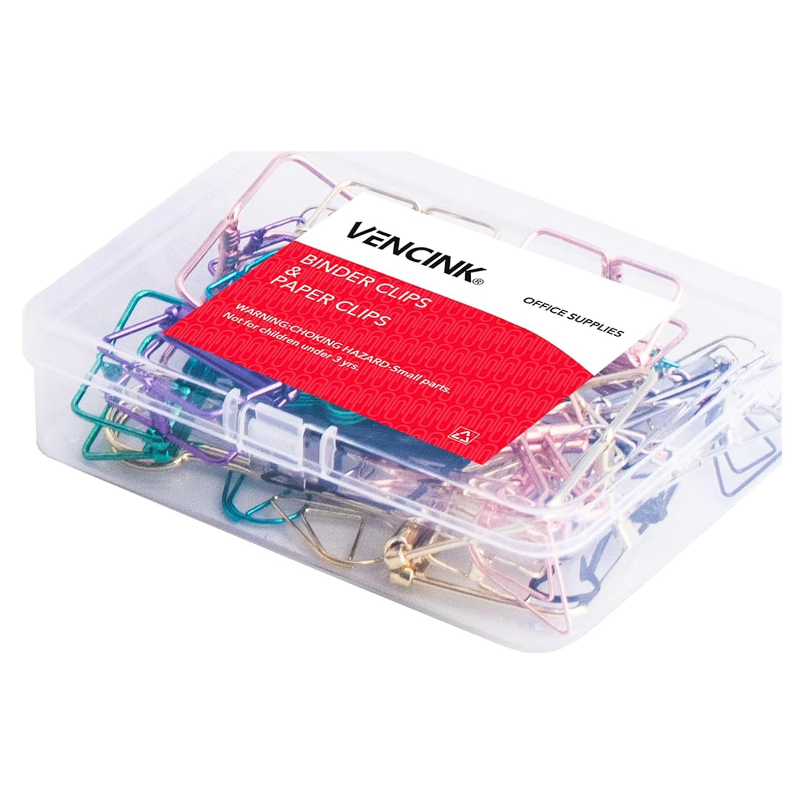 Set de 38 Clips de Binder y Papel VENCINK Multicolor