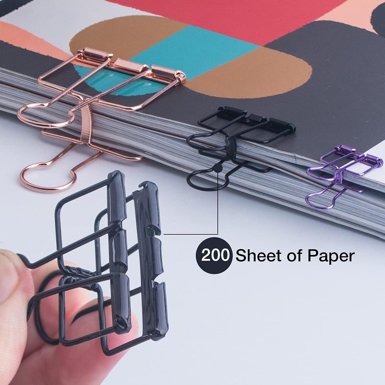 Set de 38 Clips de Binder y Papel VENCINK Multicolor