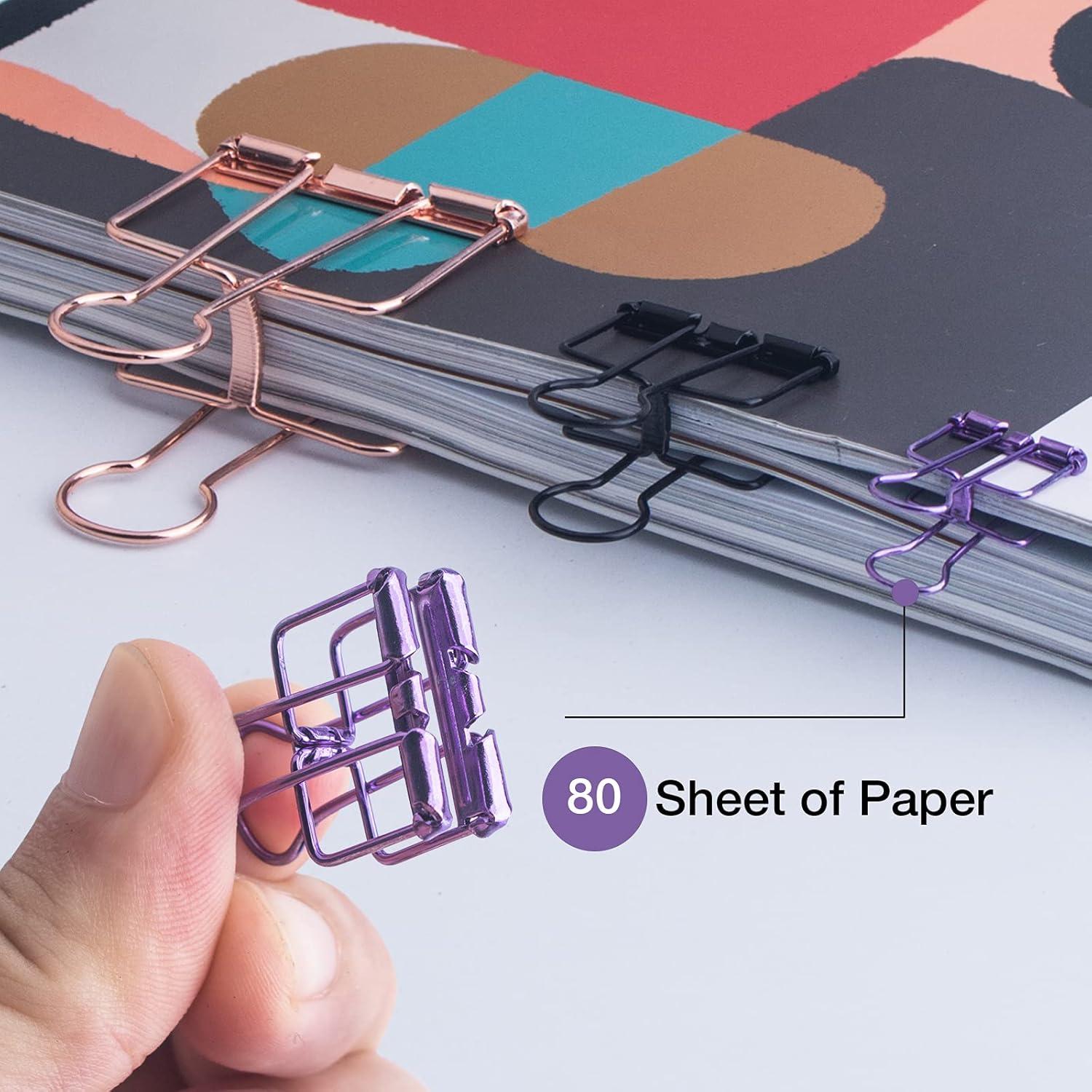 Set de 38 Clips de Binder y Papel VENCINK Multicolor