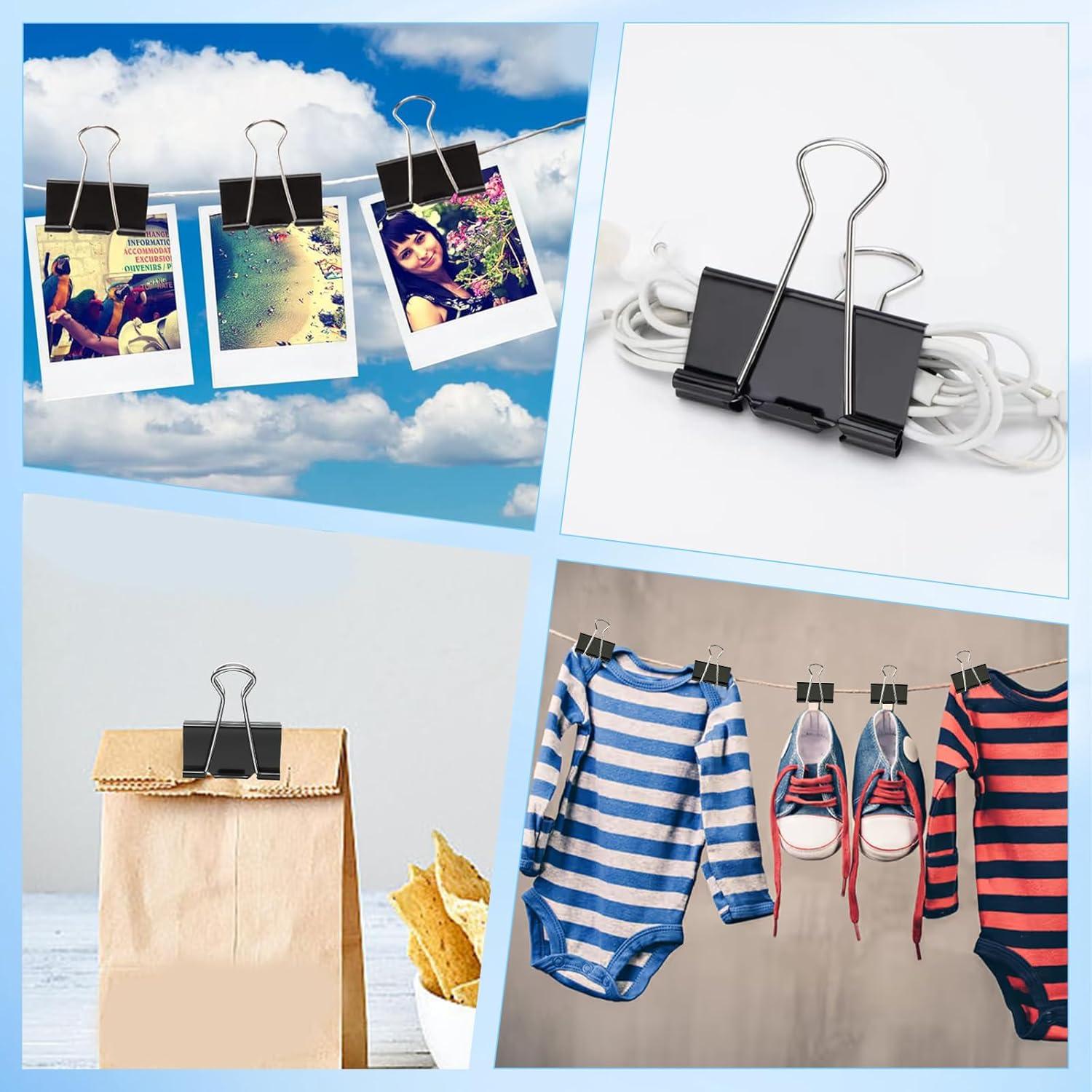 Clips de Papel y Carpeta LyBlissor 240 PCS Variados