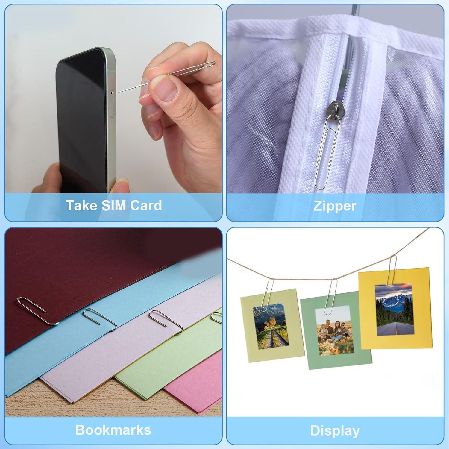 Clips de Papel y Carpeta LyBlissor 240 PCS Variados