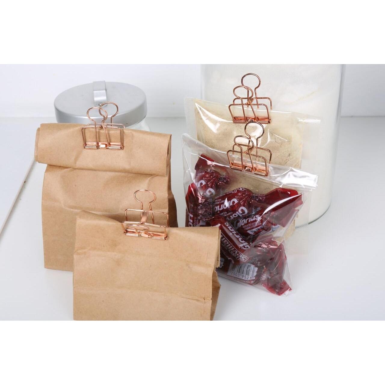 Juego de 6 Clips de Alambre Kikkerland Cobre Multiusos