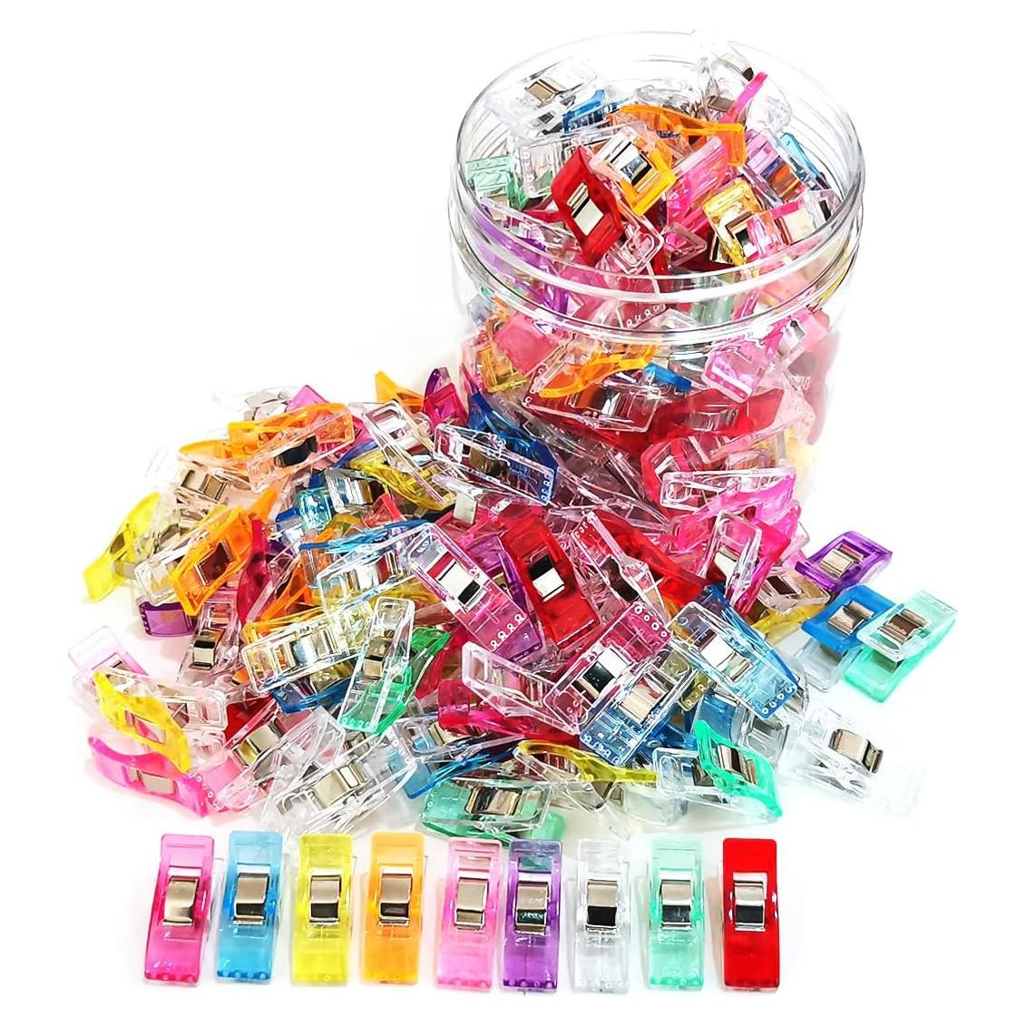 Pinzas de Coser Otylzto 100 Pcs con Caja Plástica Asortida