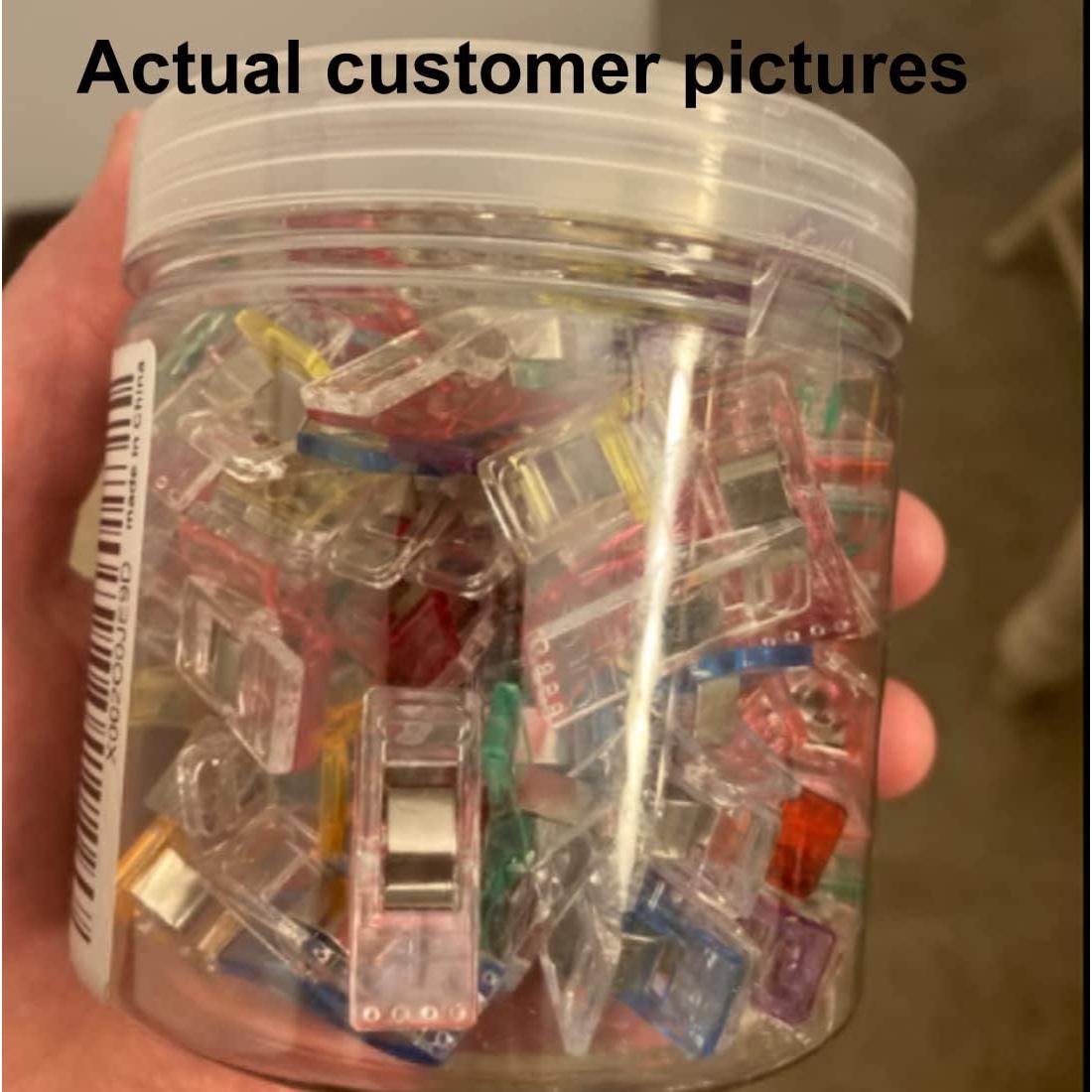 Pinzas de Coser Otylzto 100 Pcs con Caja Plástica Asortida