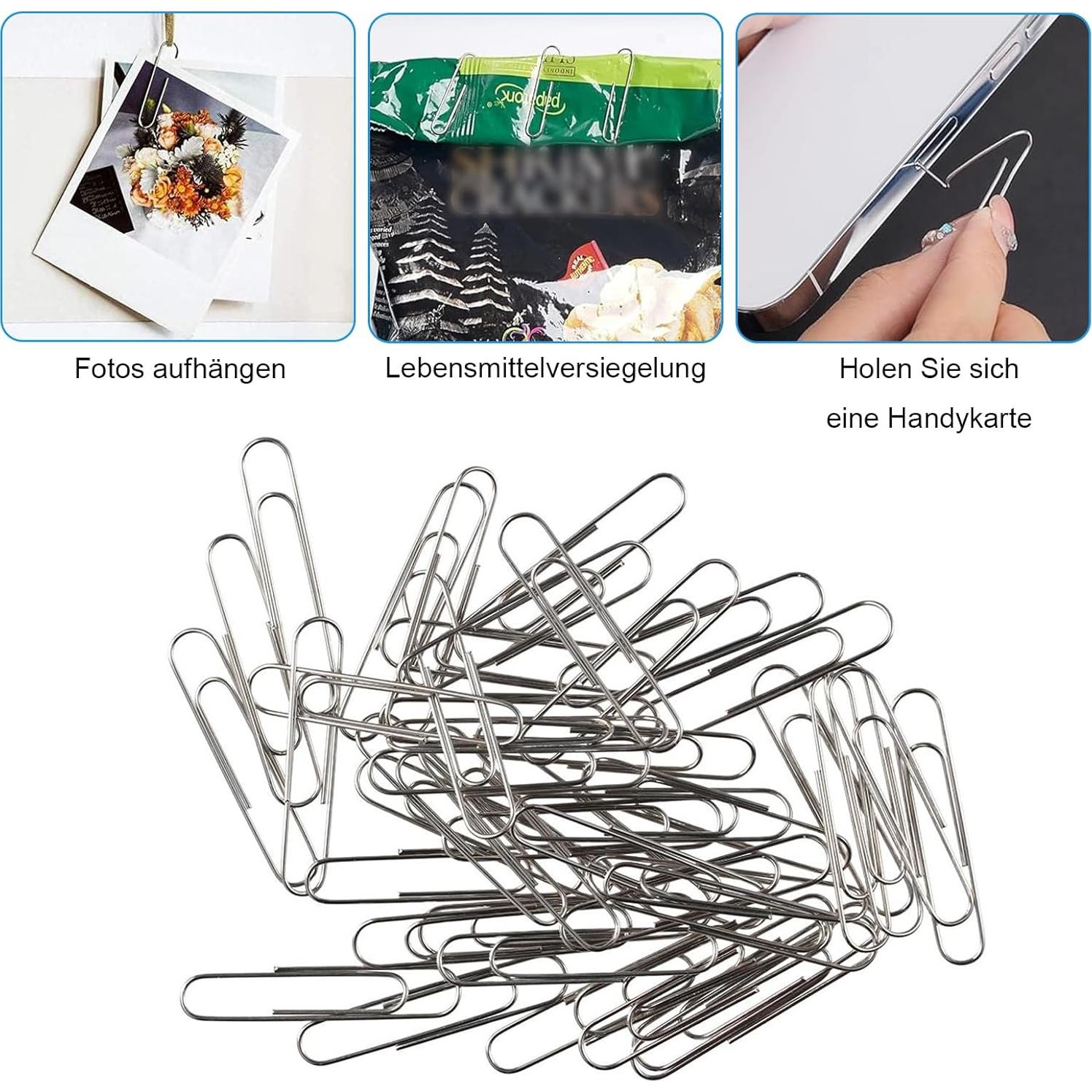 Juego de 340 Clips de Papel y Carpetas HIQU - Variados