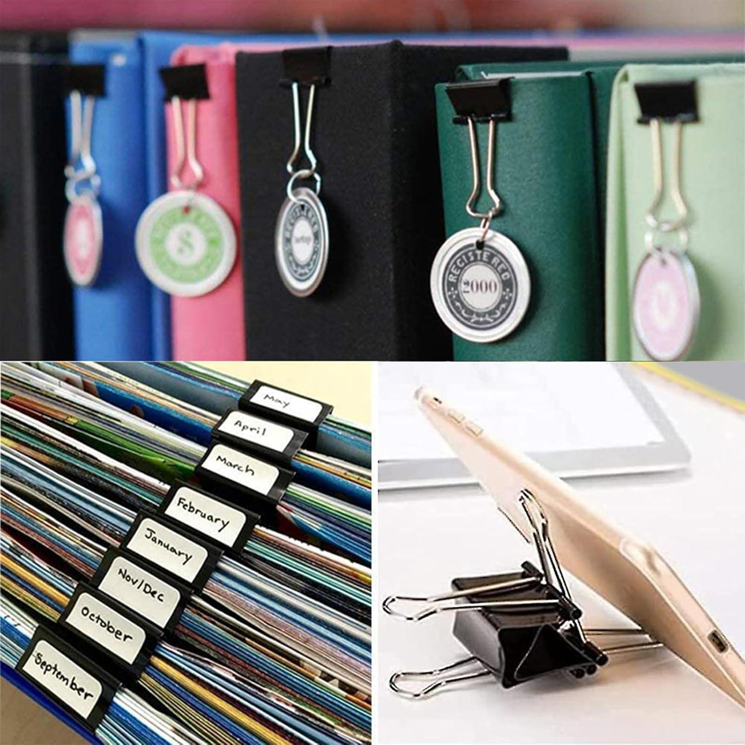 Juego de 340 Clips de Papel y Carpetas HIQU - Variados