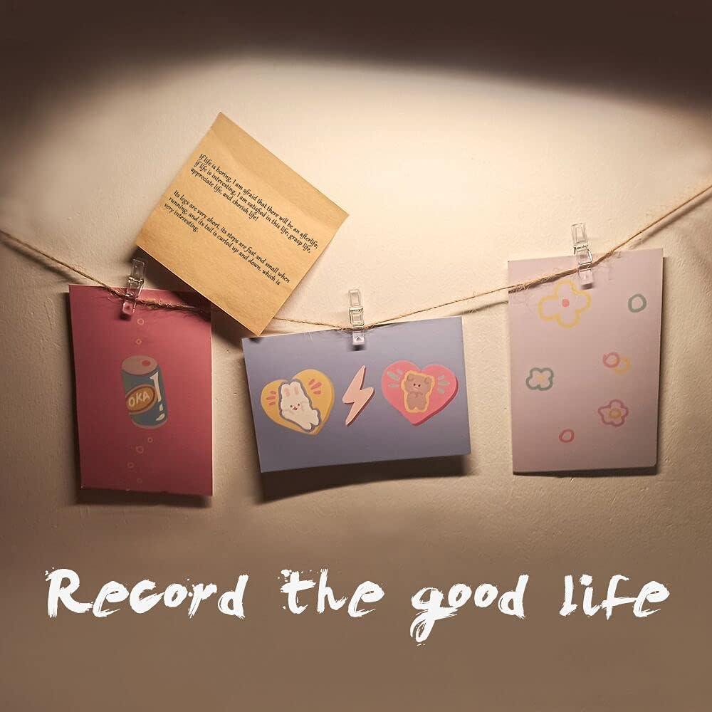 128 Clips Transparentes de Plástico GALIREN para Fotos