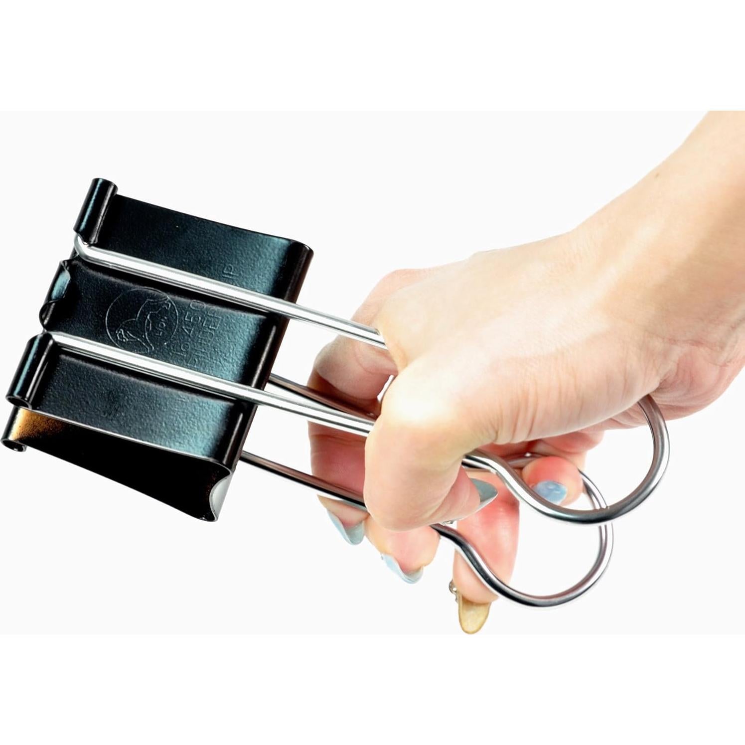 Clip de Carpeta Extra Grande LION CS-450 60mm Negro