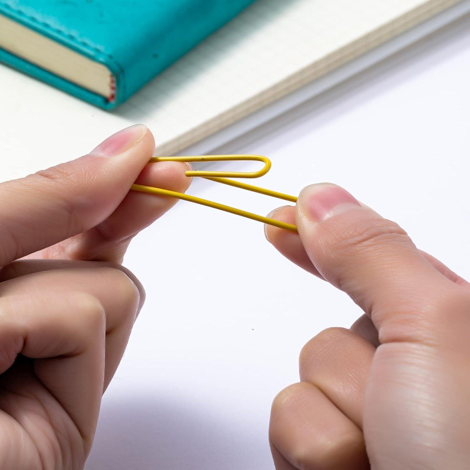 Clip de Papel Jumbo Colorido ZYFOFFICE 300 Piezas 50 mm