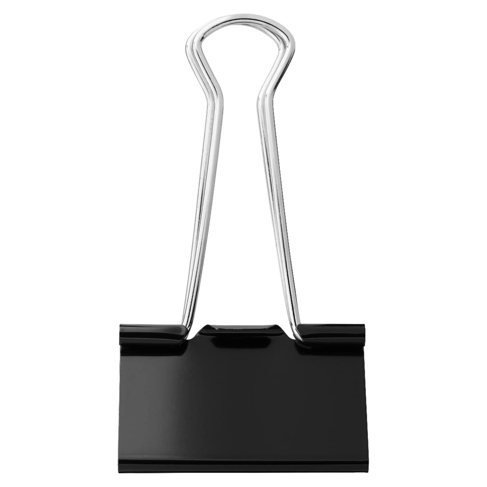 Clip de Oficina Office Depot Grande 5.08 cm Negro Caja 48