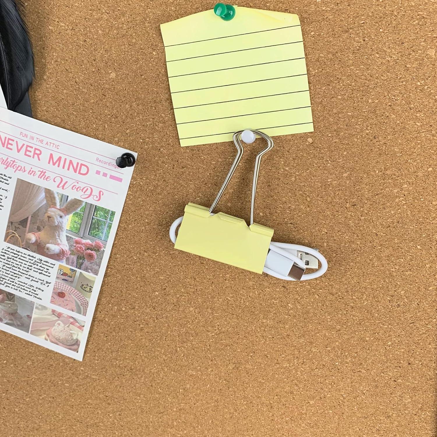 Clips de Carpeta Extra Grandes Ykimok - Paquete de 12 Colores