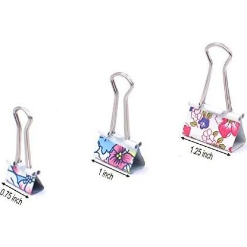 Paquete de 50 Clips de Binder Z ZICOME Coloridos Variados