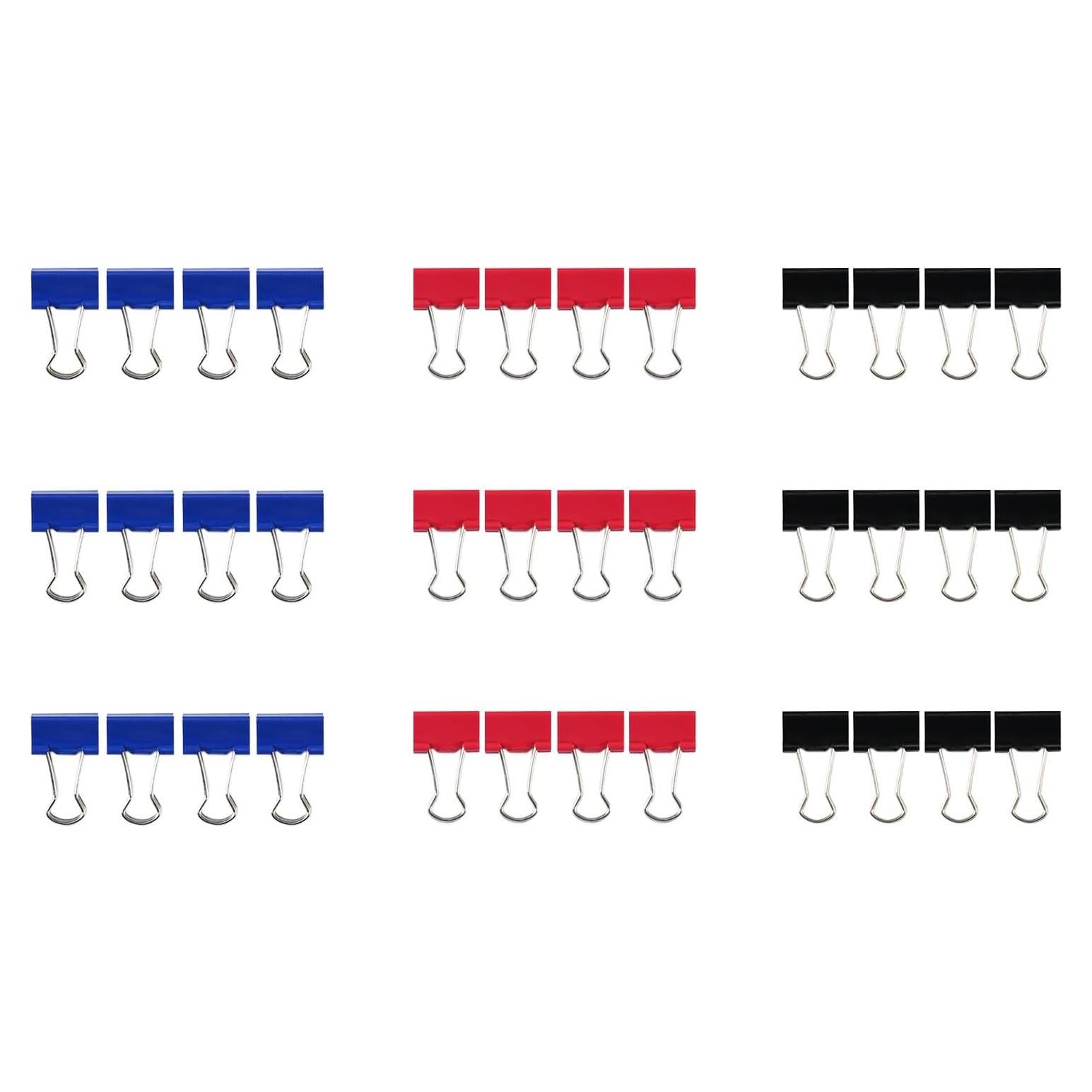 36 Clips de Carpeta de Colores Ykimok 15mm - Oficina y Manualidades