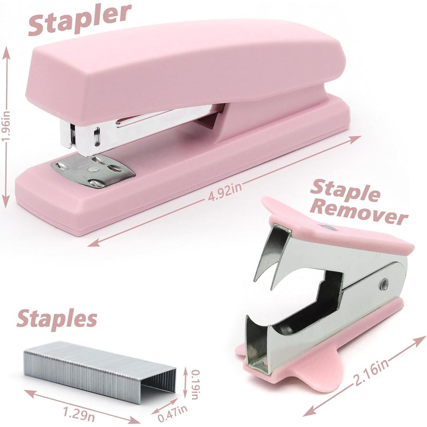 Grapadora de Oficina Rosa UPSIME 25 Hojas 2000 Grapas