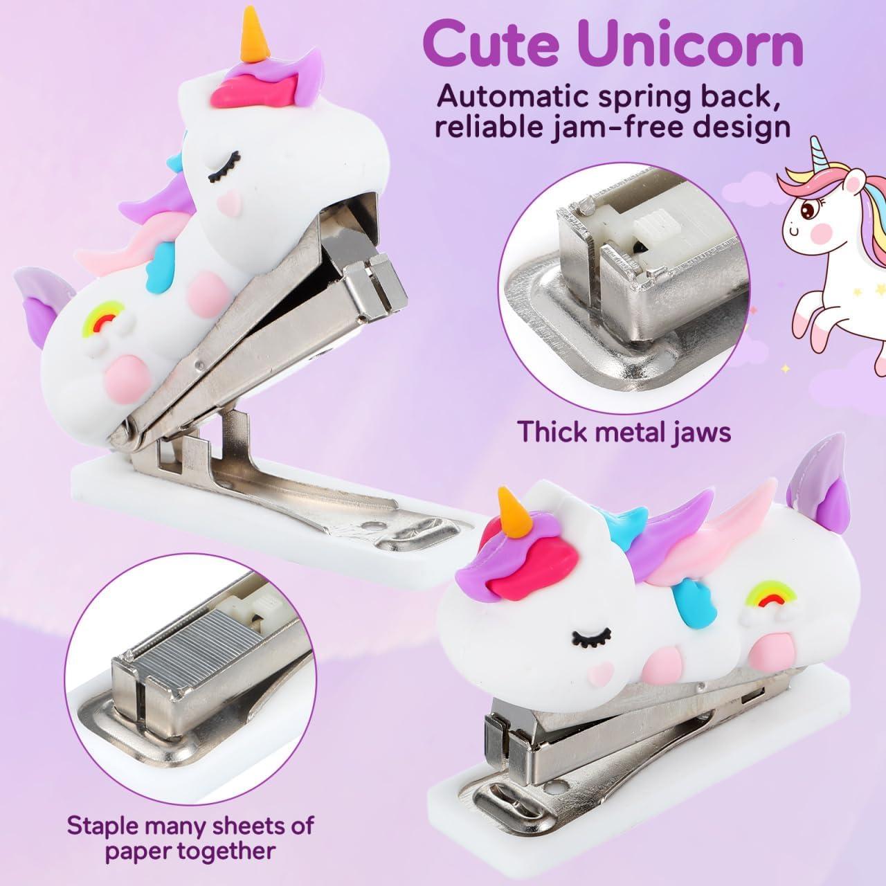 Grapadora Mini Portátil LALAFINA Diseño Caricatura 7x5.6cm